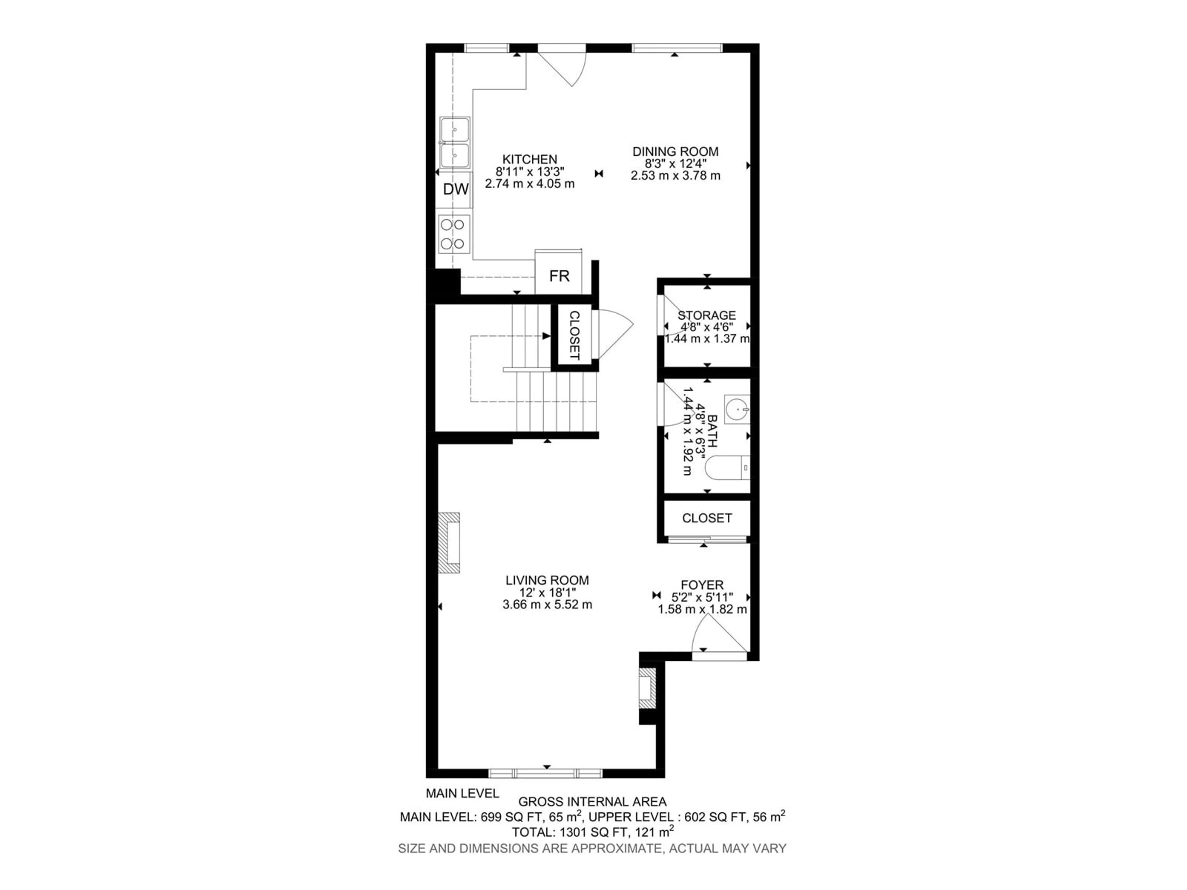 Floor plan for 10615 11 AV NW, Edmonton Alberta T6J6J4