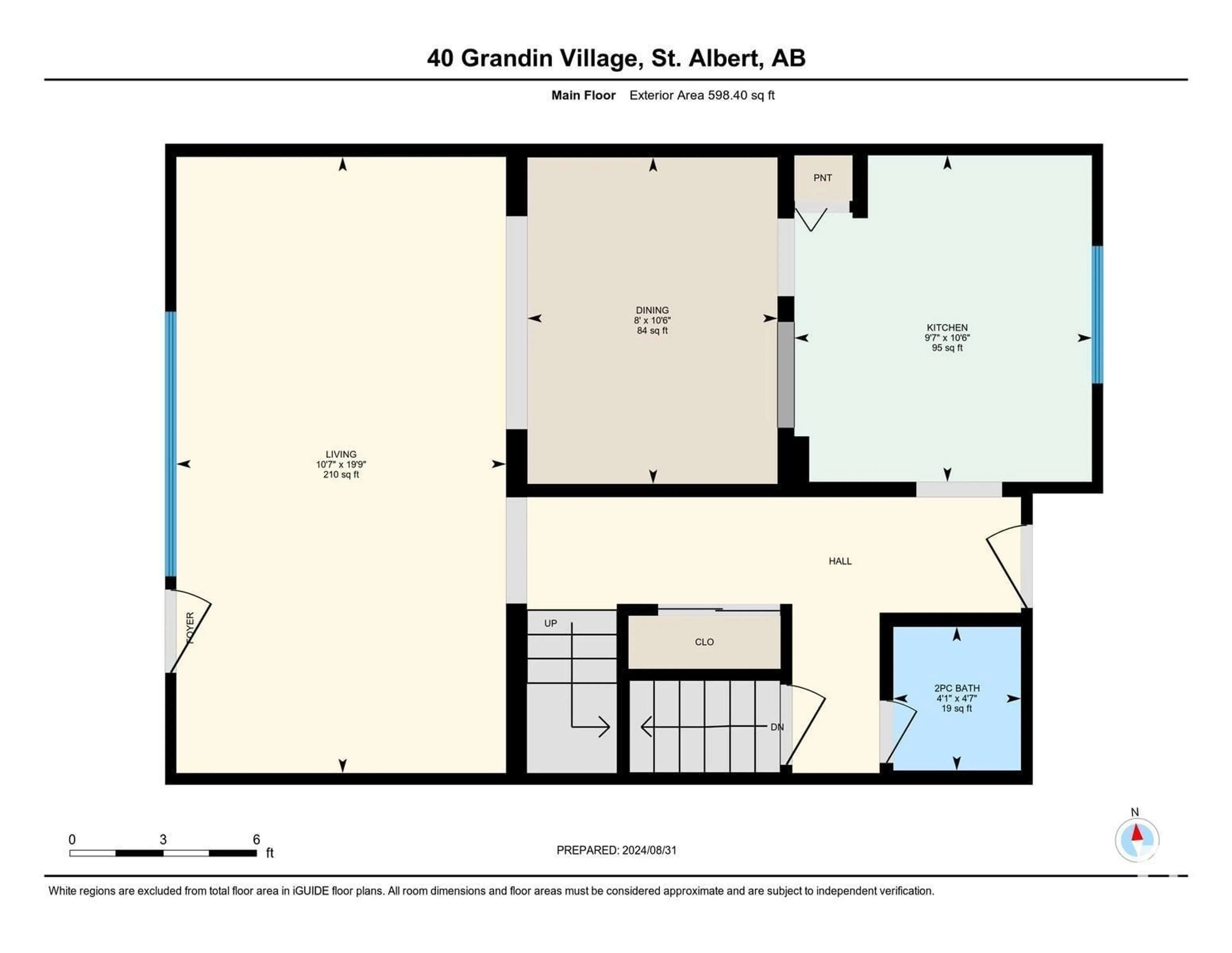 Floor plan for 40 GRANDIN VG, St. Albert Alberta T8N1R9