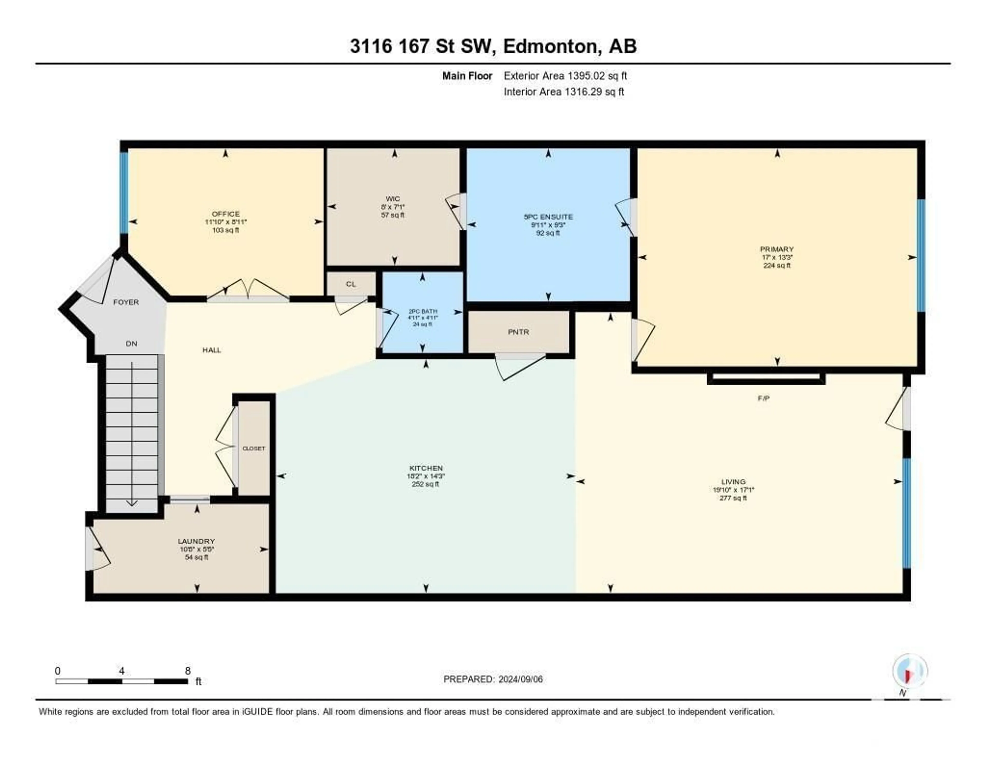 Floor plan for 3116 167 ST SW, Edmonton Alberta T6W4R2