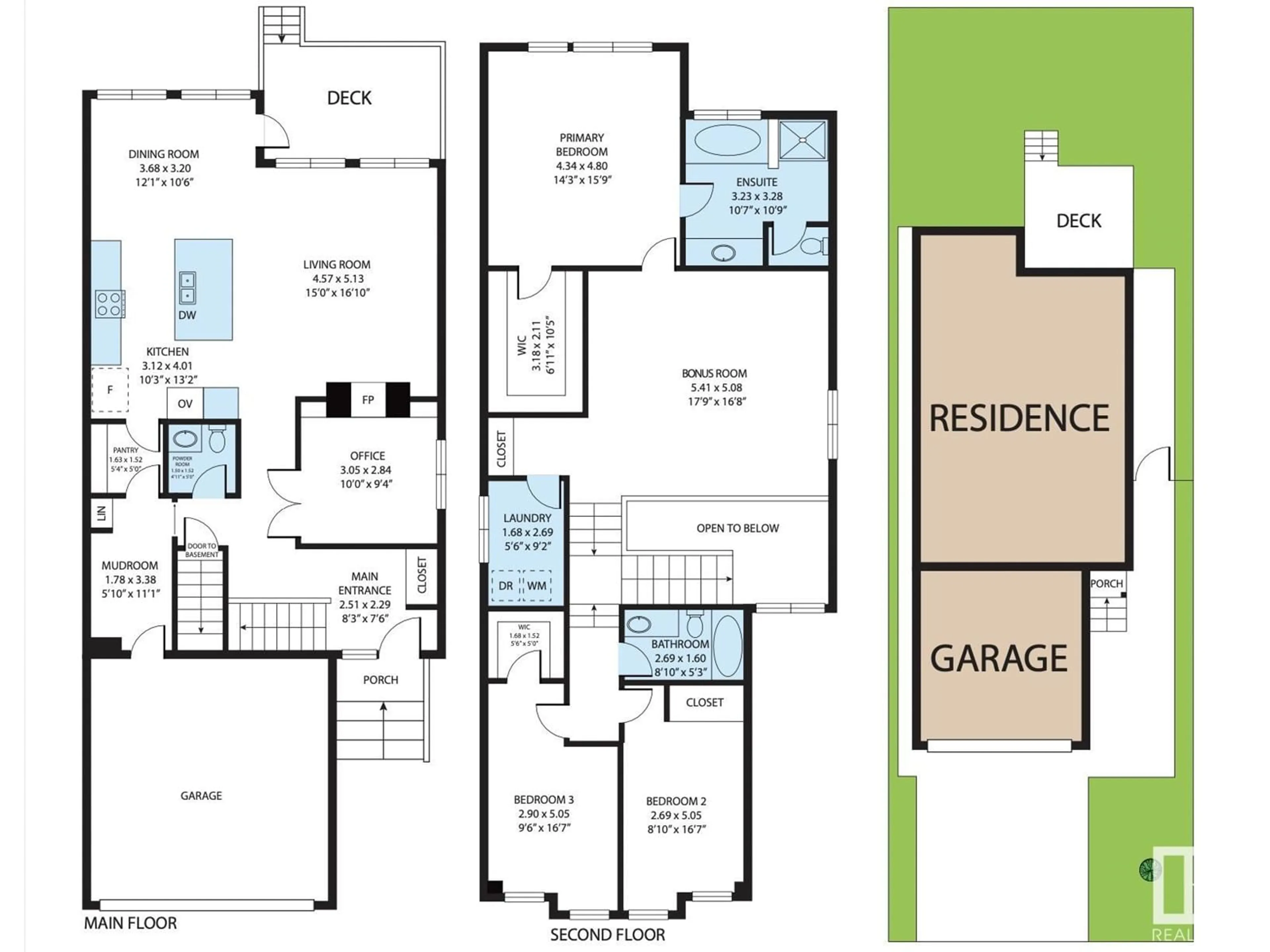 Floor plan for 4205 171A AV NW, Edmonton Alberta T5Y0Z4