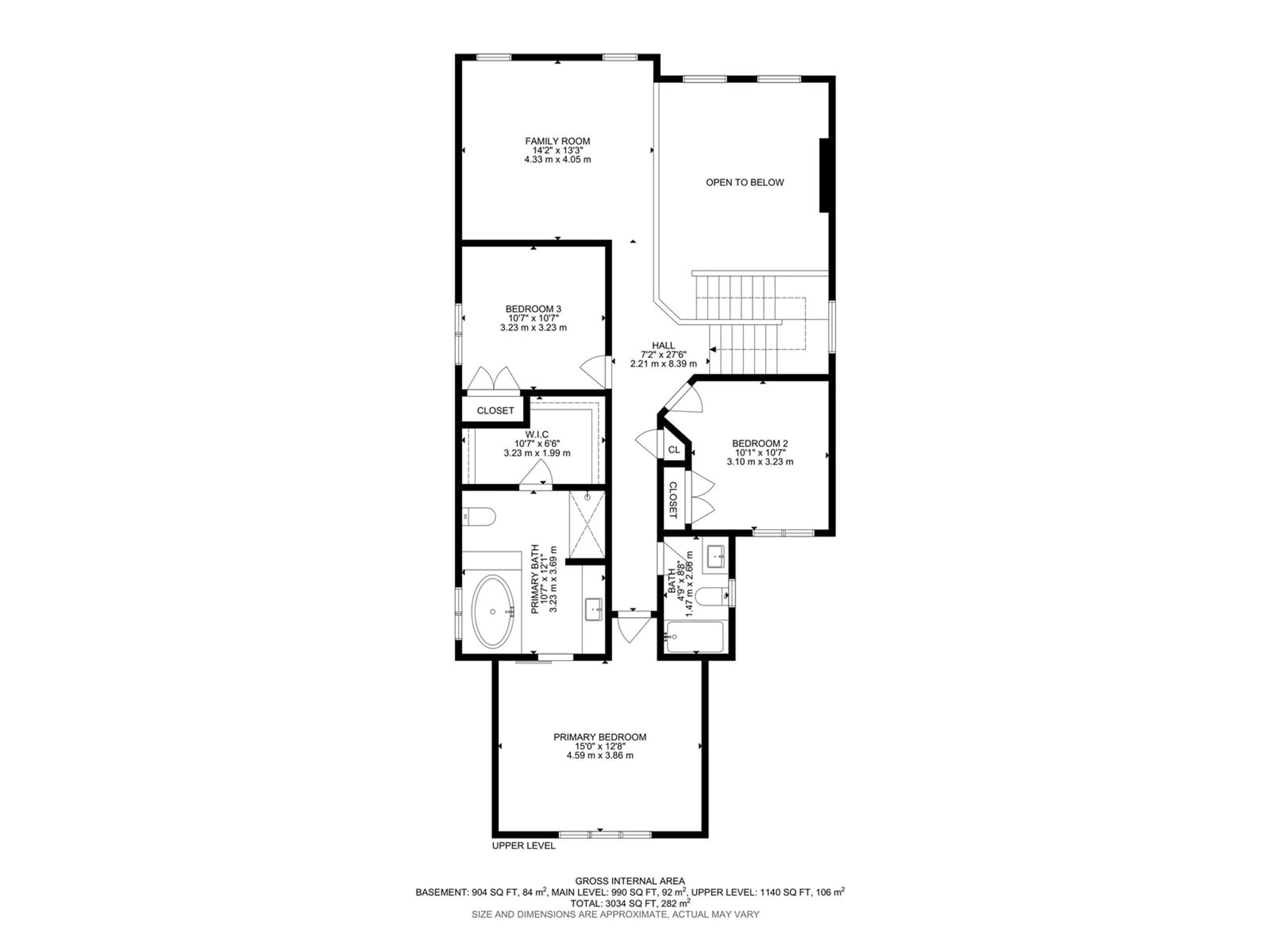 Floor plan for 246 WESTBROOK WD, Fort Saskatchewan Alberta T8L0L6