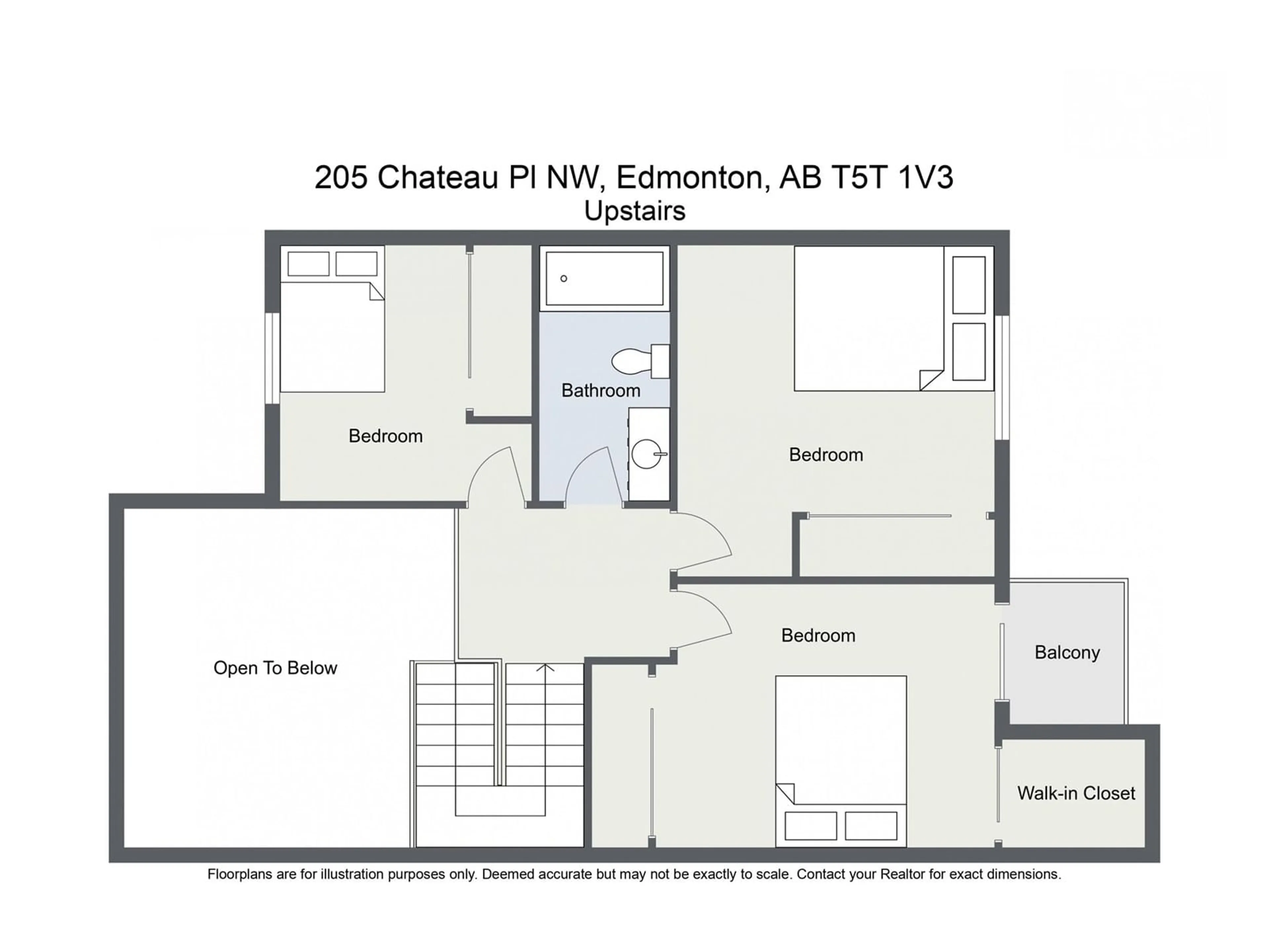 Floor plan for 205 CHATEAU PL NW, Edmonton Alberta T5T1V3