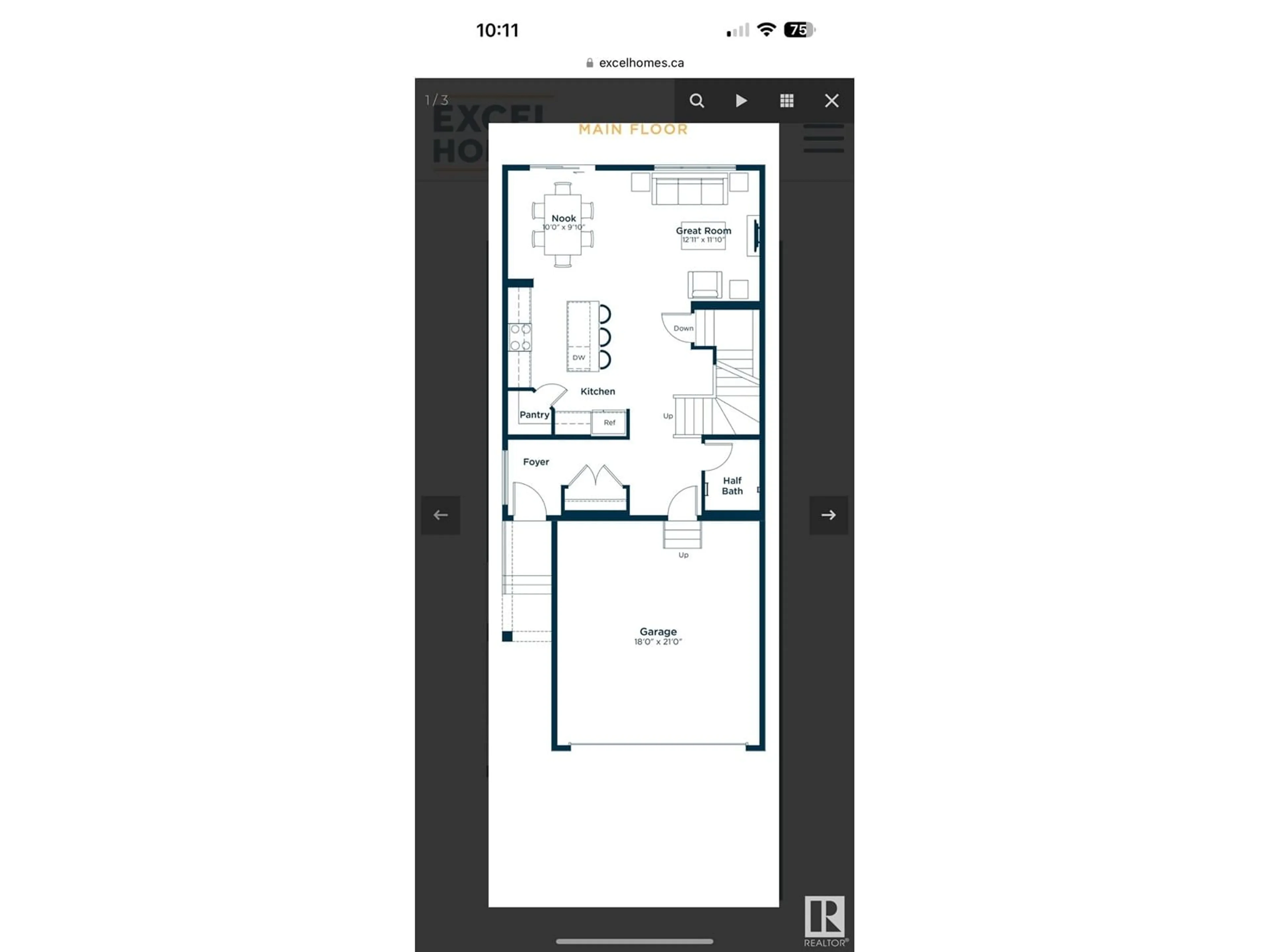 Floor plan for 1453 PLUM CIRCLE CI SW, Edmonton Alberta T6X3B5