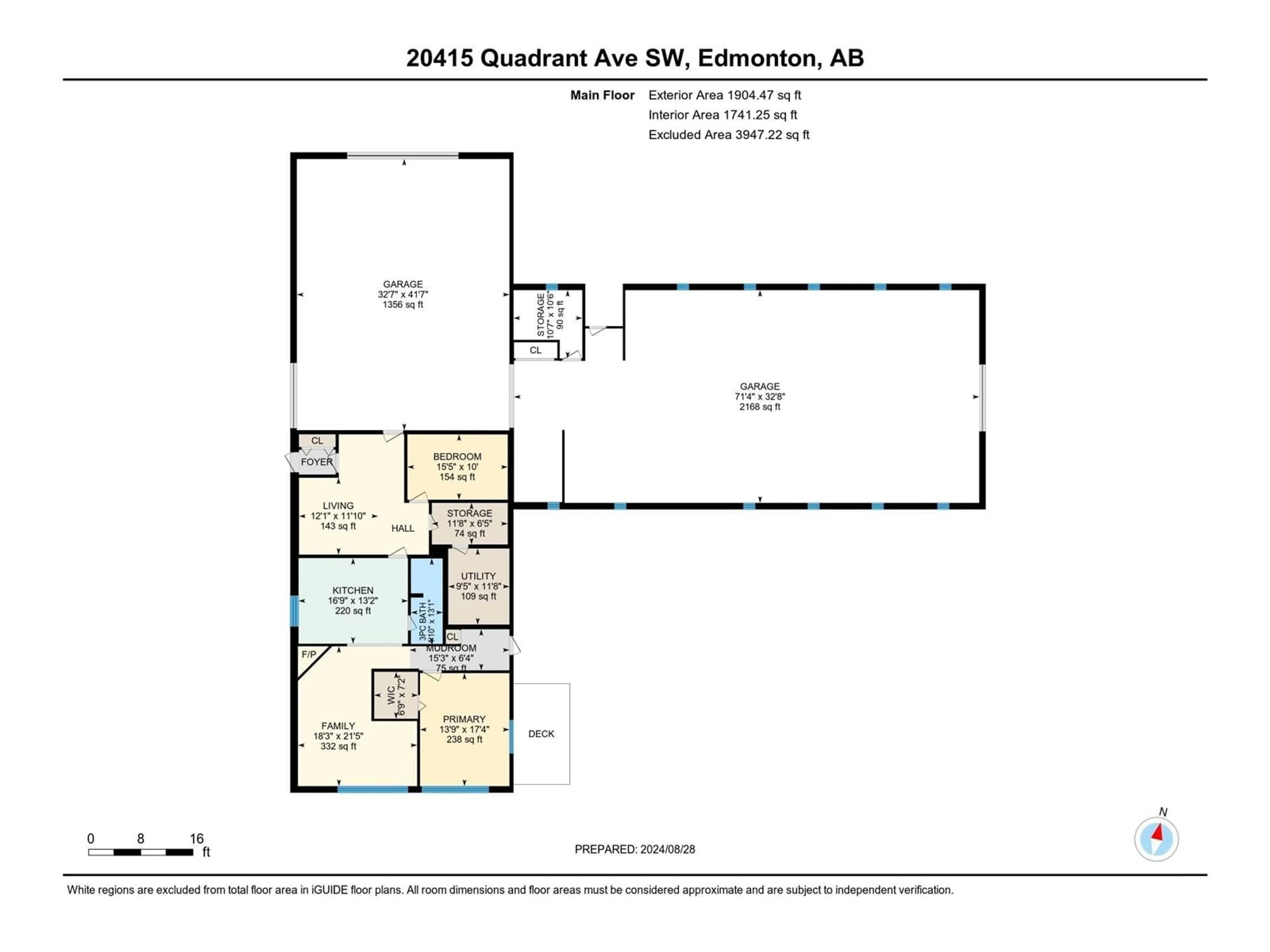 Floor plan for 20415 QUADRANT AV SW NW, Edmonton Alberta T6M2N8