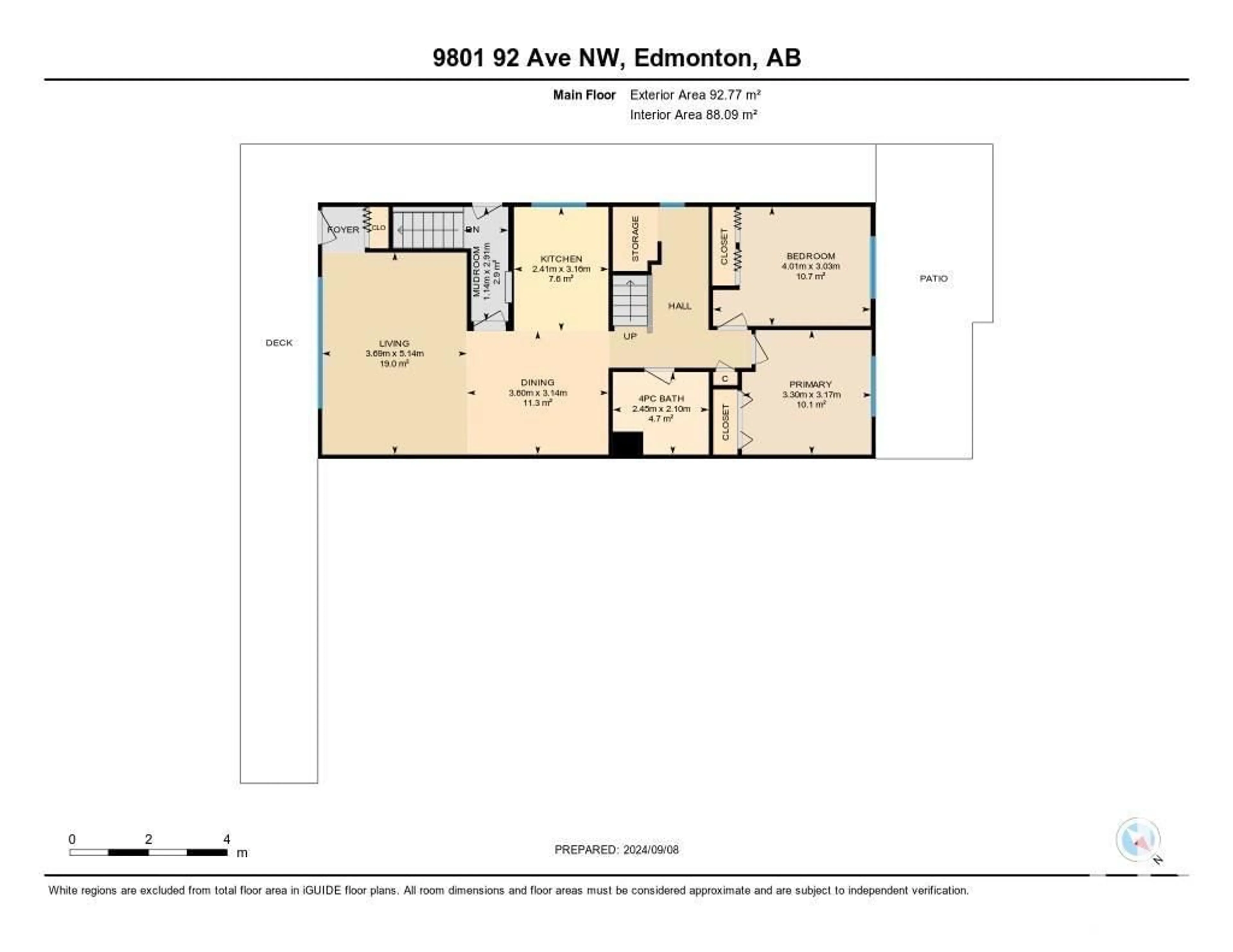 Floor plan for 9801 92 AV NW NW, Edmonton Alberta T6E2V4