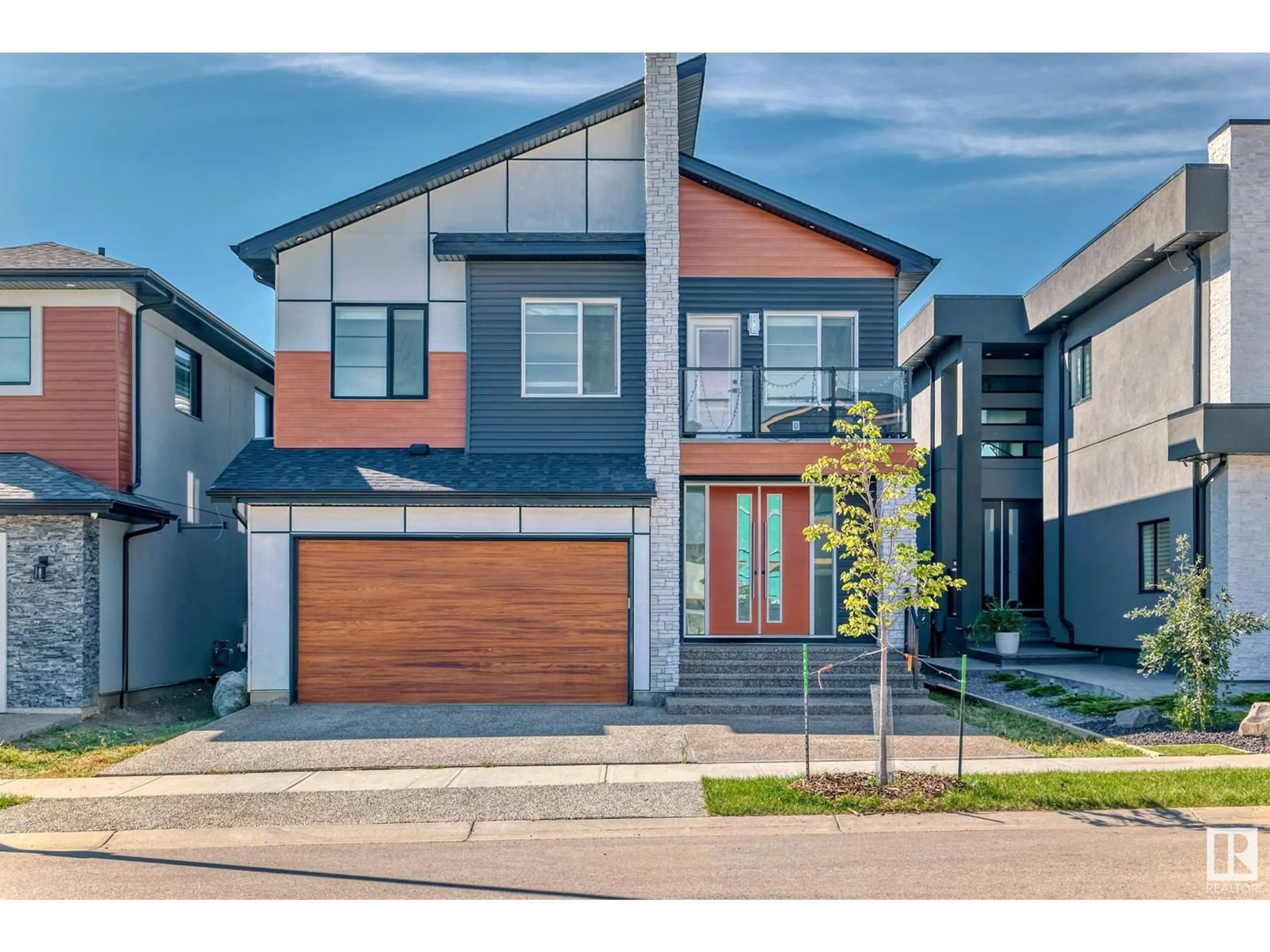 Frontside or backside of a home, the street view for 202 Fraser WY NW, Edmonton Alberta T5Y4C1