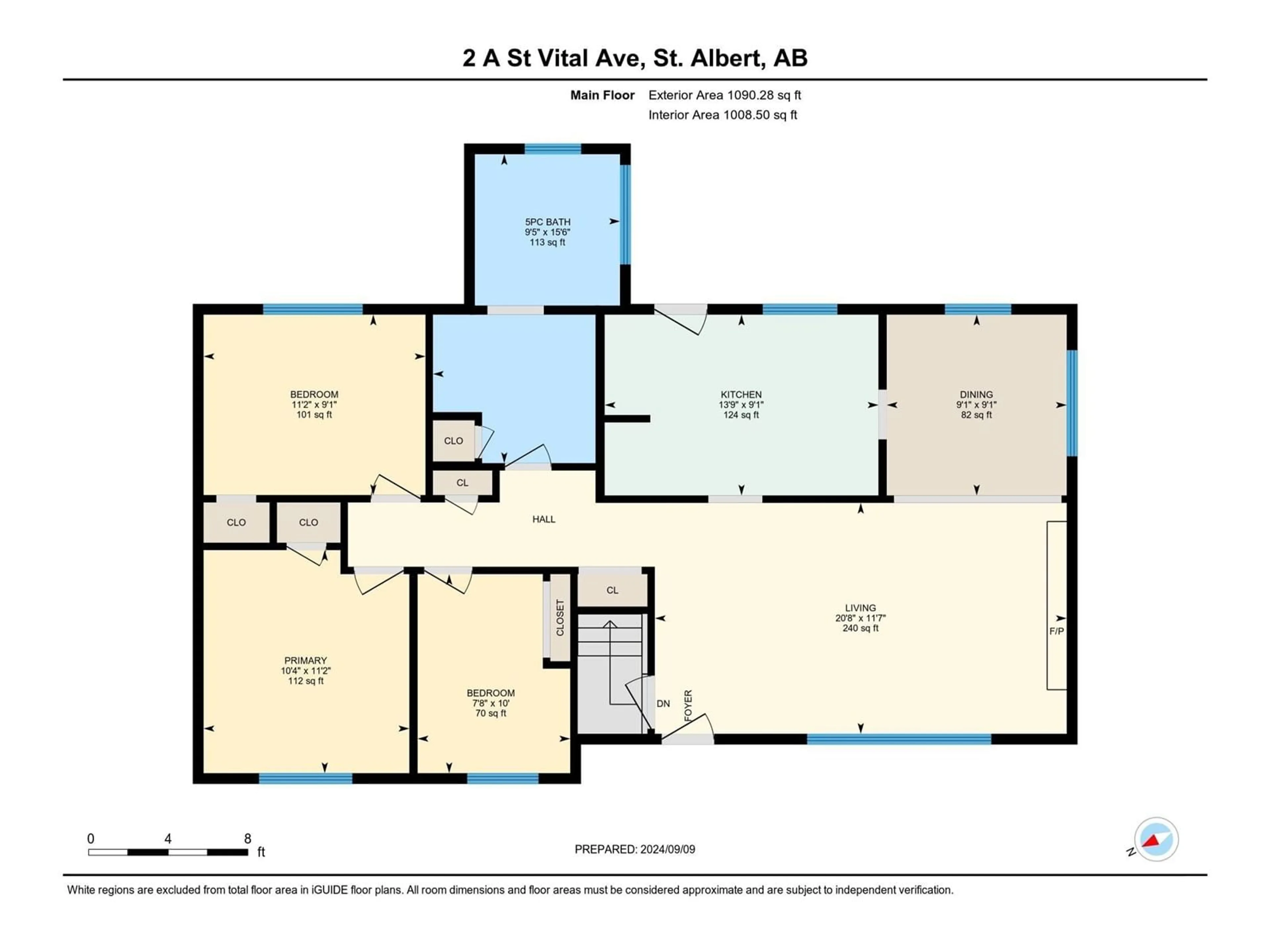 Floor plan for 2A ST VITAL AV, St. Albert Alberta T8N1K1