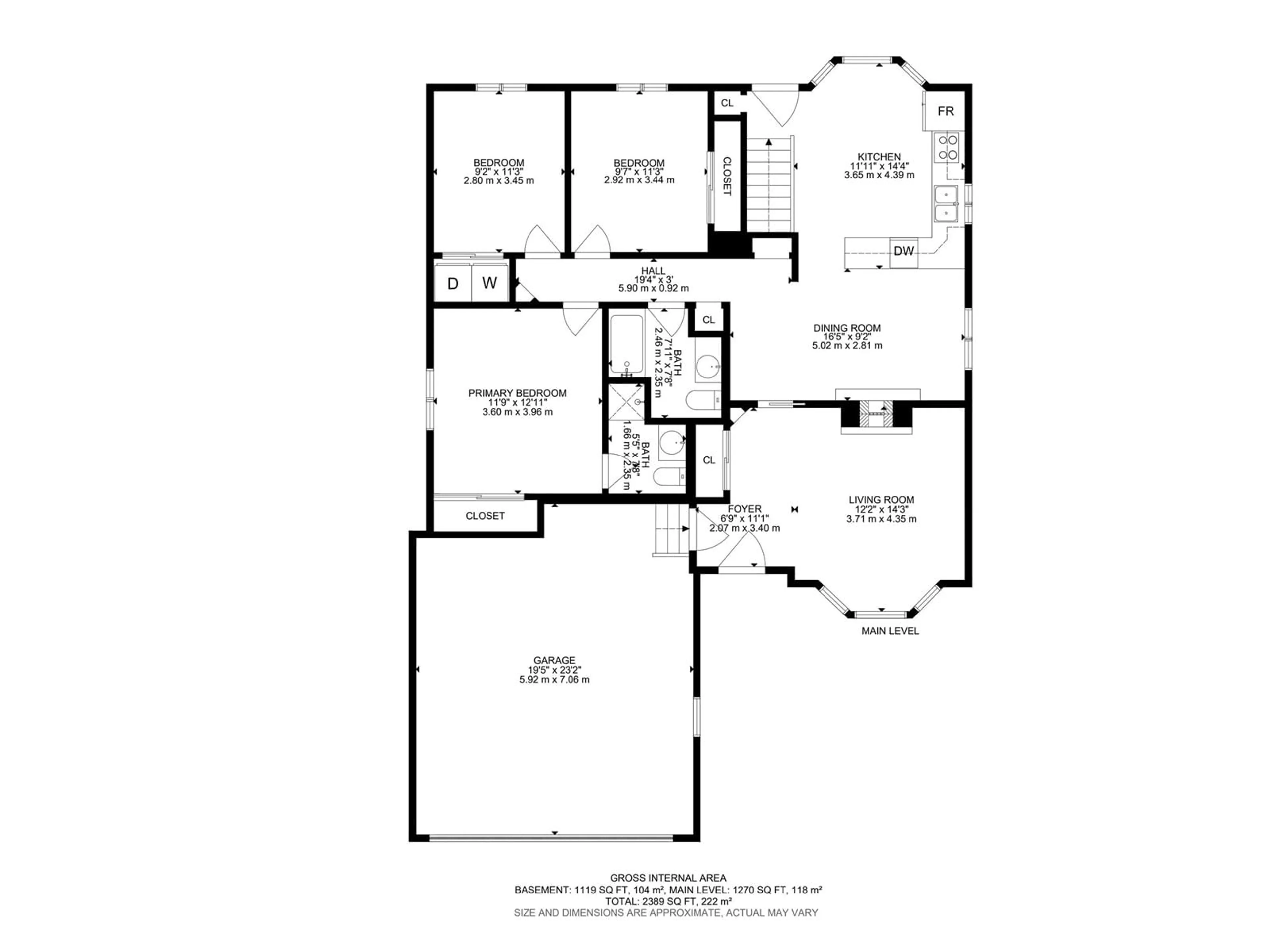 Floor plan for 5433 46 ST, Stony Plain Alberta T7Z1E5