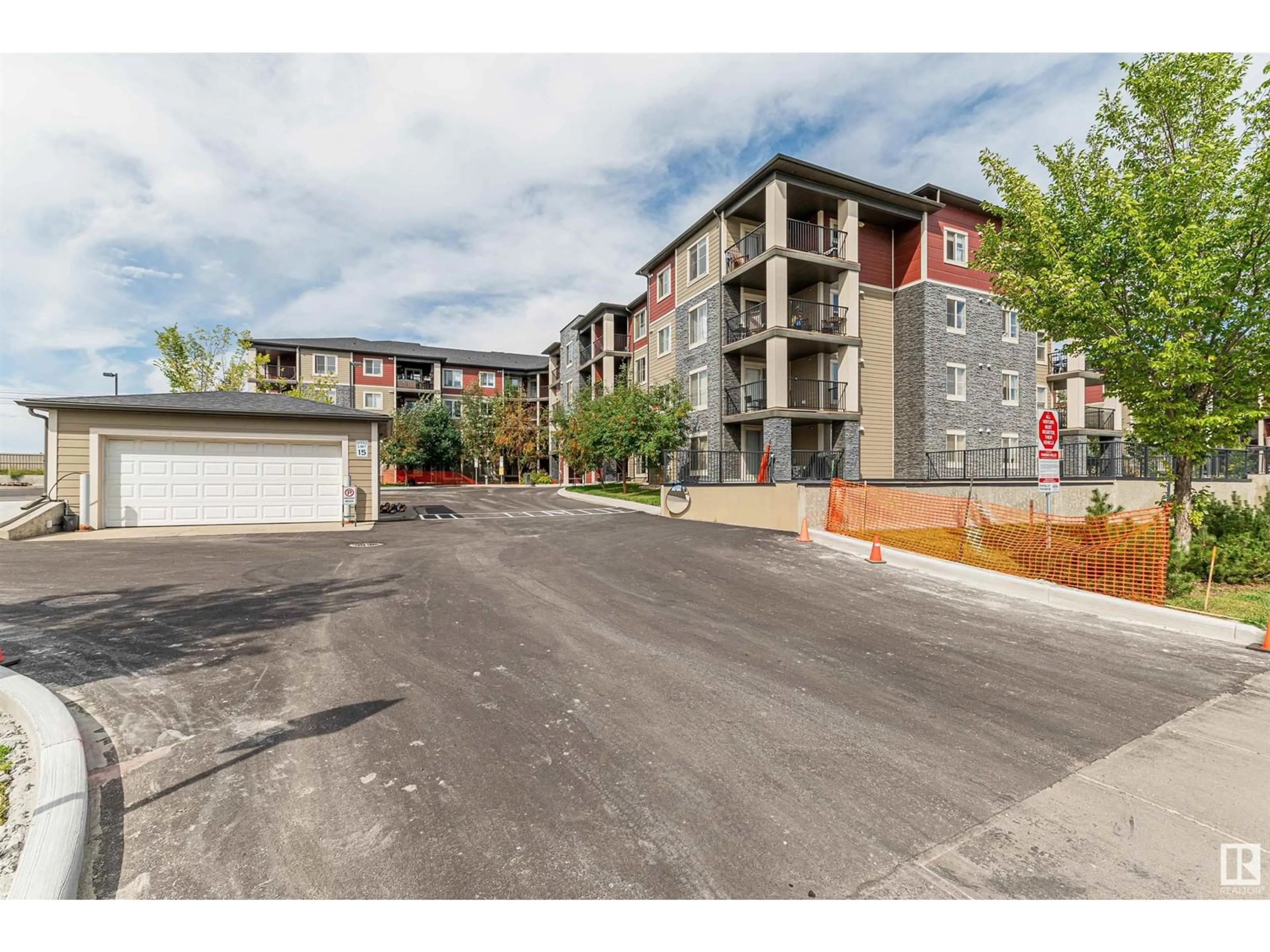 A pic from exterior of the house or condo, the street view for #414 5390 CHAPPELLE RD SW, Edmonton Alberta T6W3K7