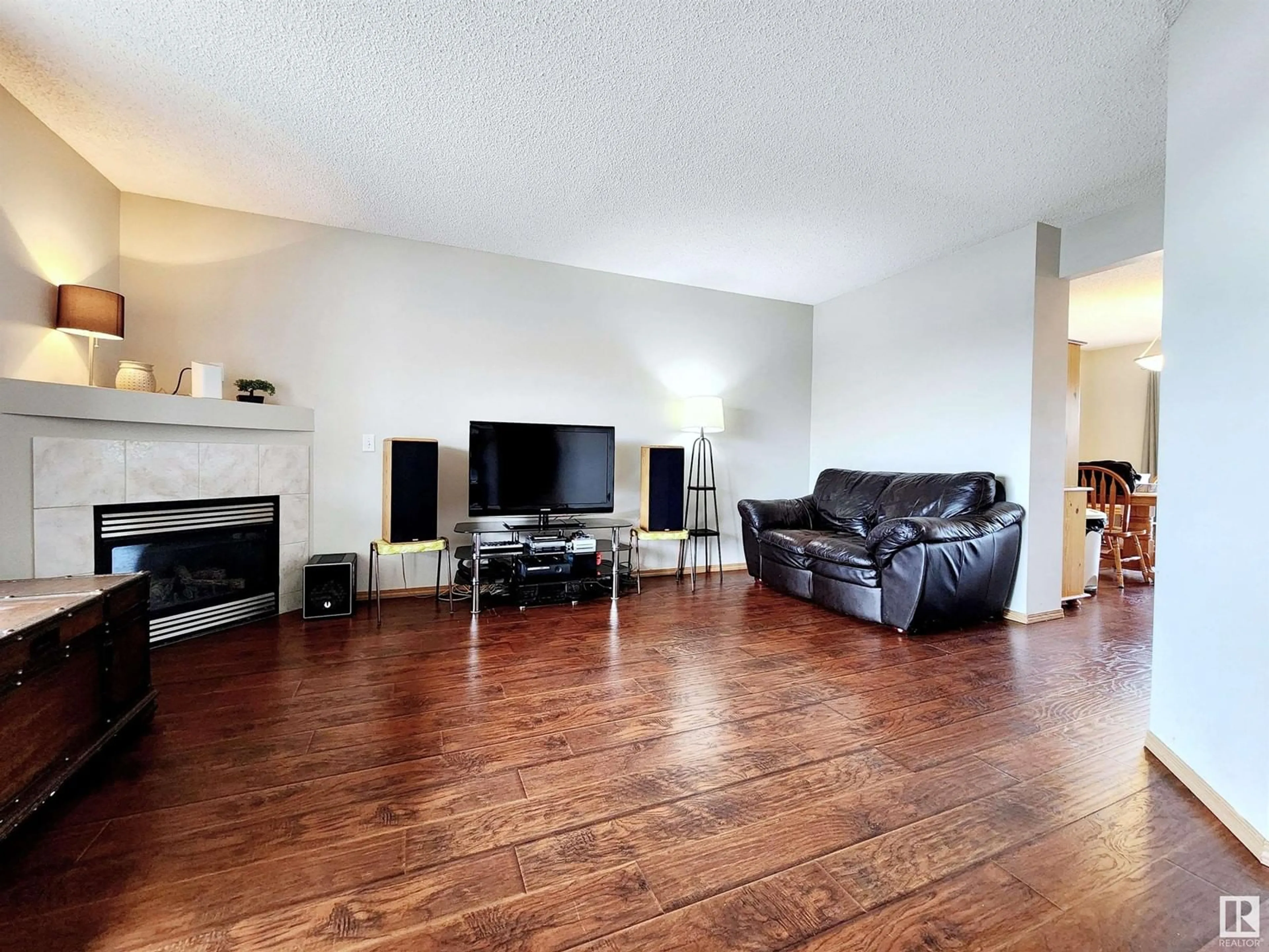 Living room, wood floors for #71 10909 106 ST NW, Edmonton Alberta T5H4M7