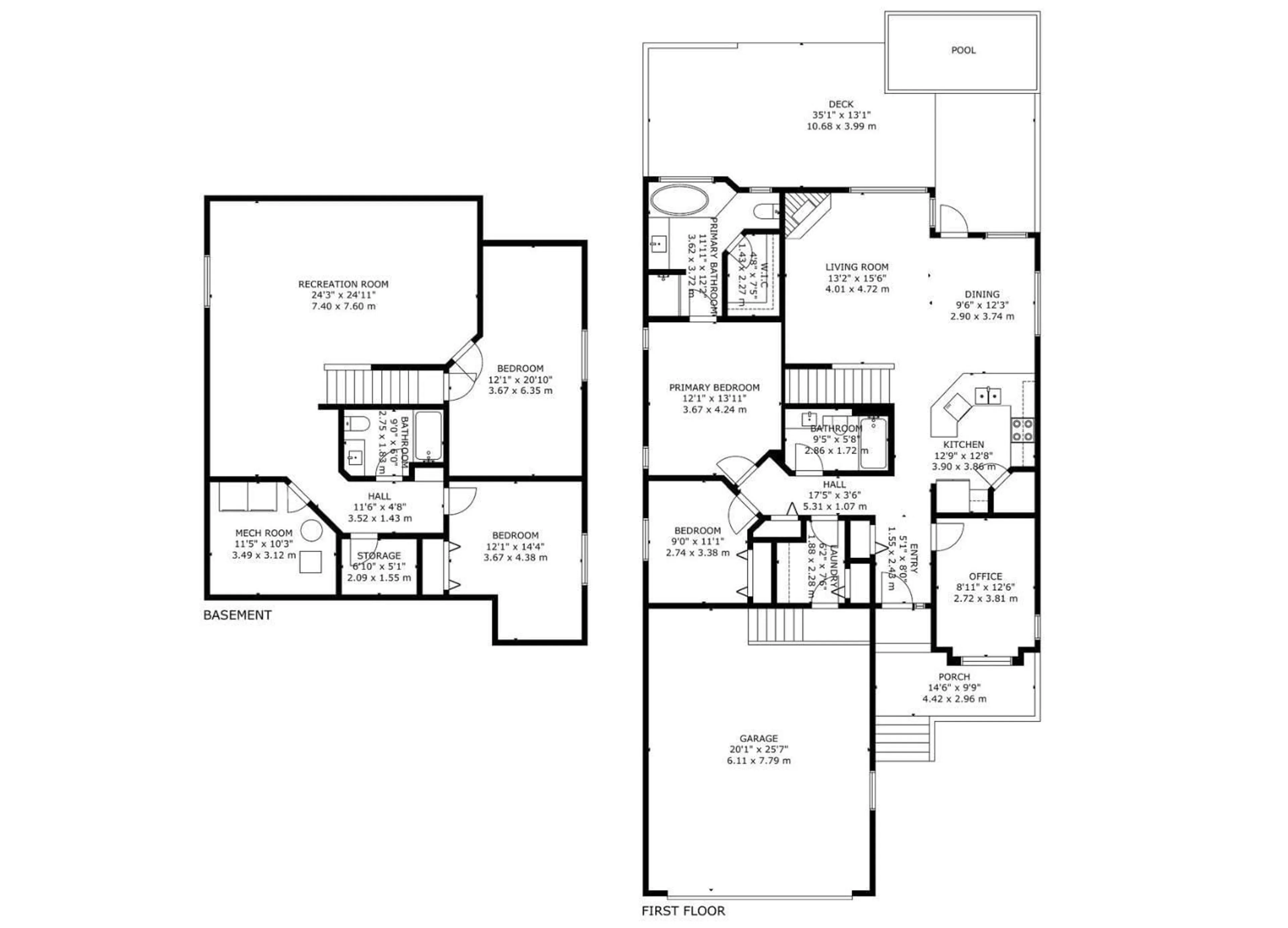 Floor plan for 43 HANEY LD, Spruce Grove Alberta T7X0A2