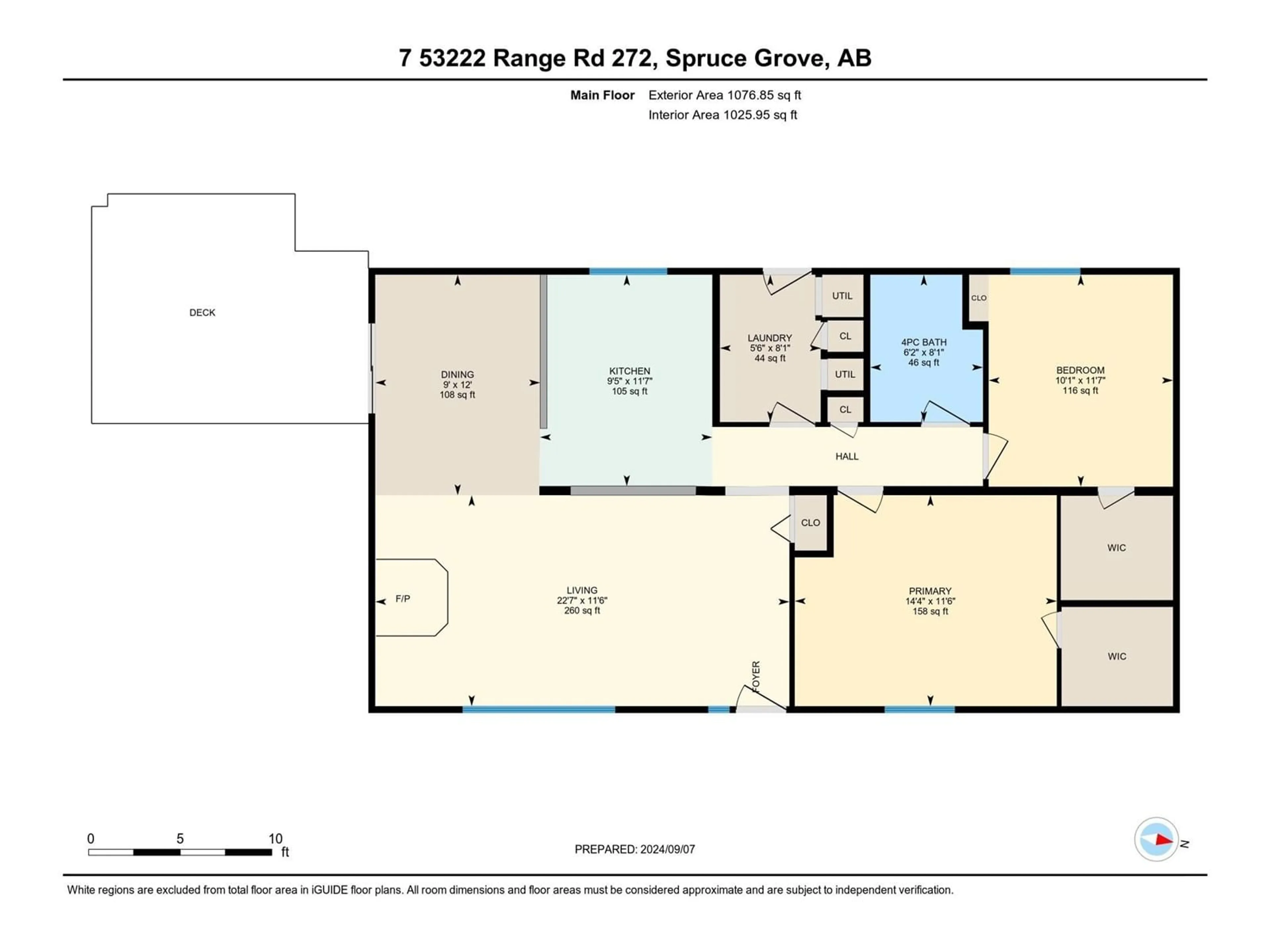 Floor plan for #7 53222 Range Rd 272, Rural Parkland County Alberta T7X3N9