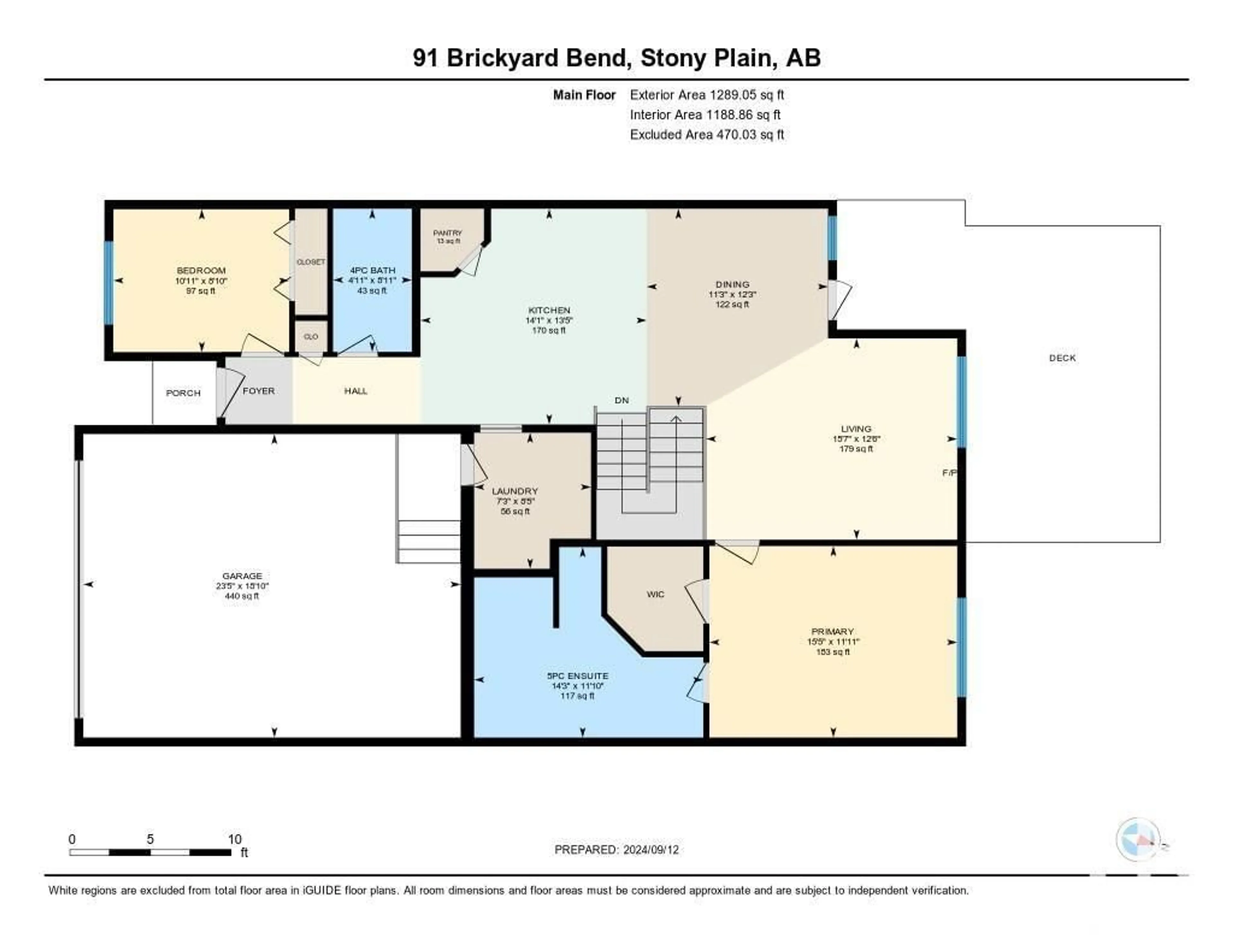 Floor plan for 91 Brickyard BN, Stony Plain Alberta T7Z0H9