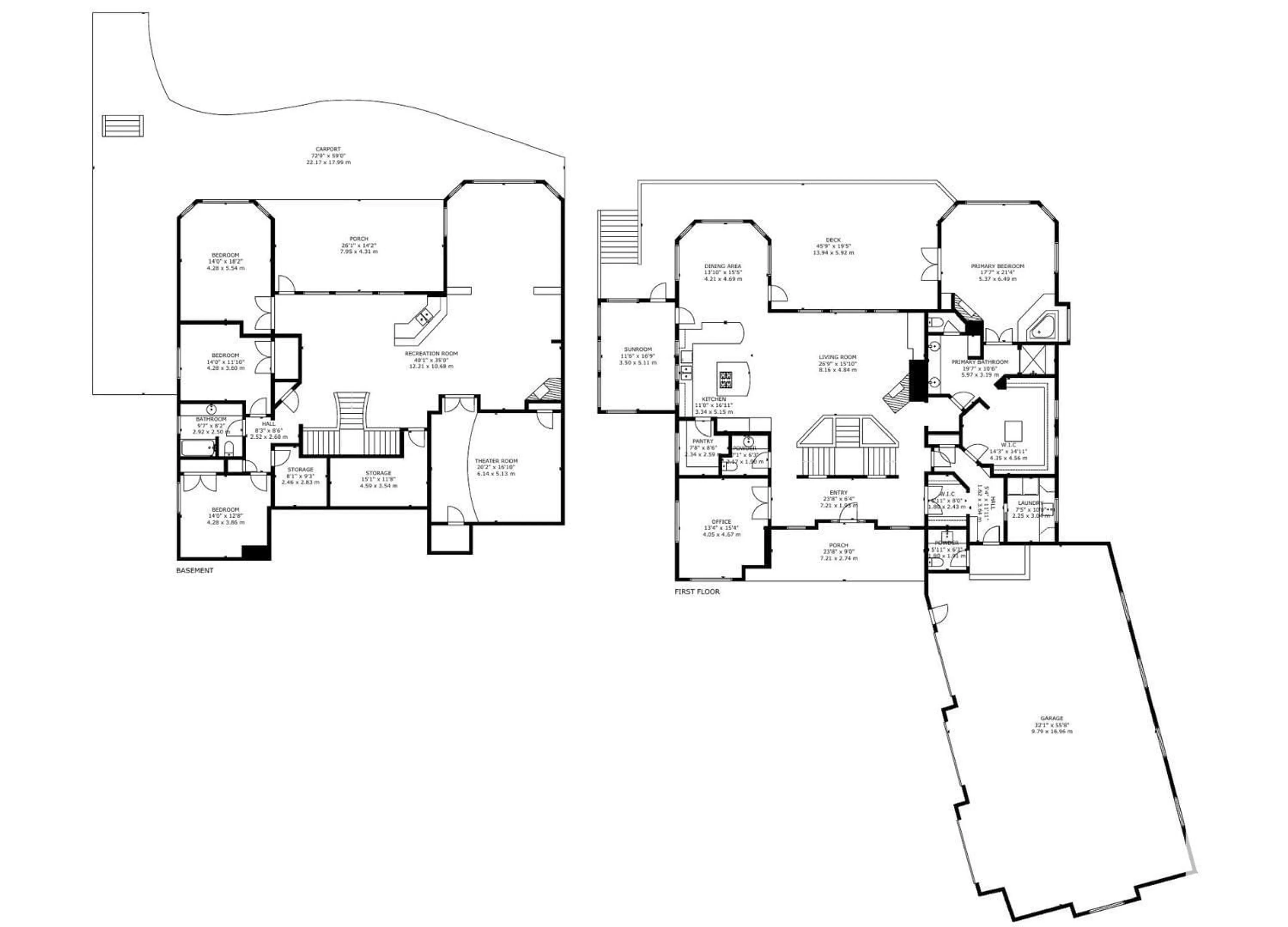 Floor plan for #14 53103 RGE ROAD 14, Rural Parkland County Alberta T7Z1X2