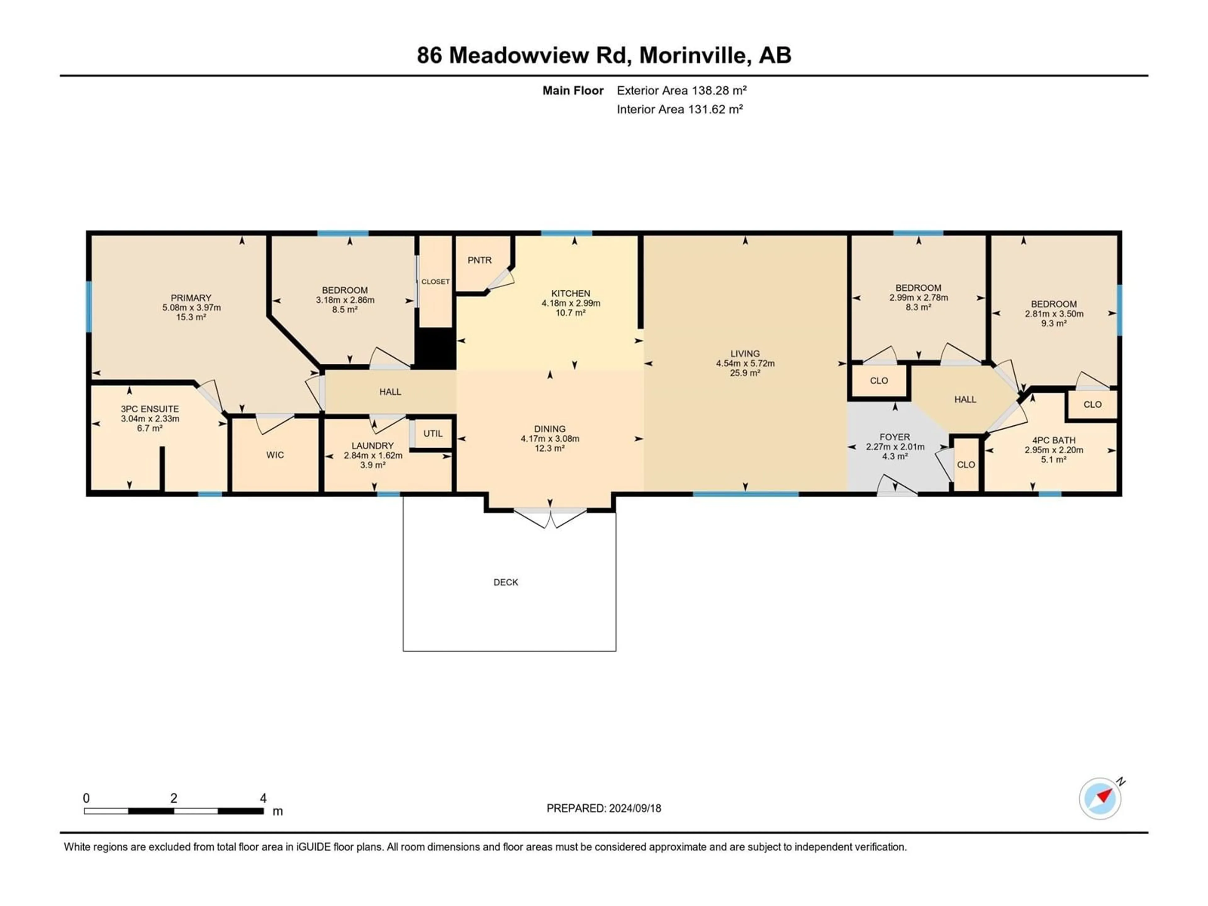 Floor plan for 86 Meadowview RD, Morinville Alberta T8R2P7