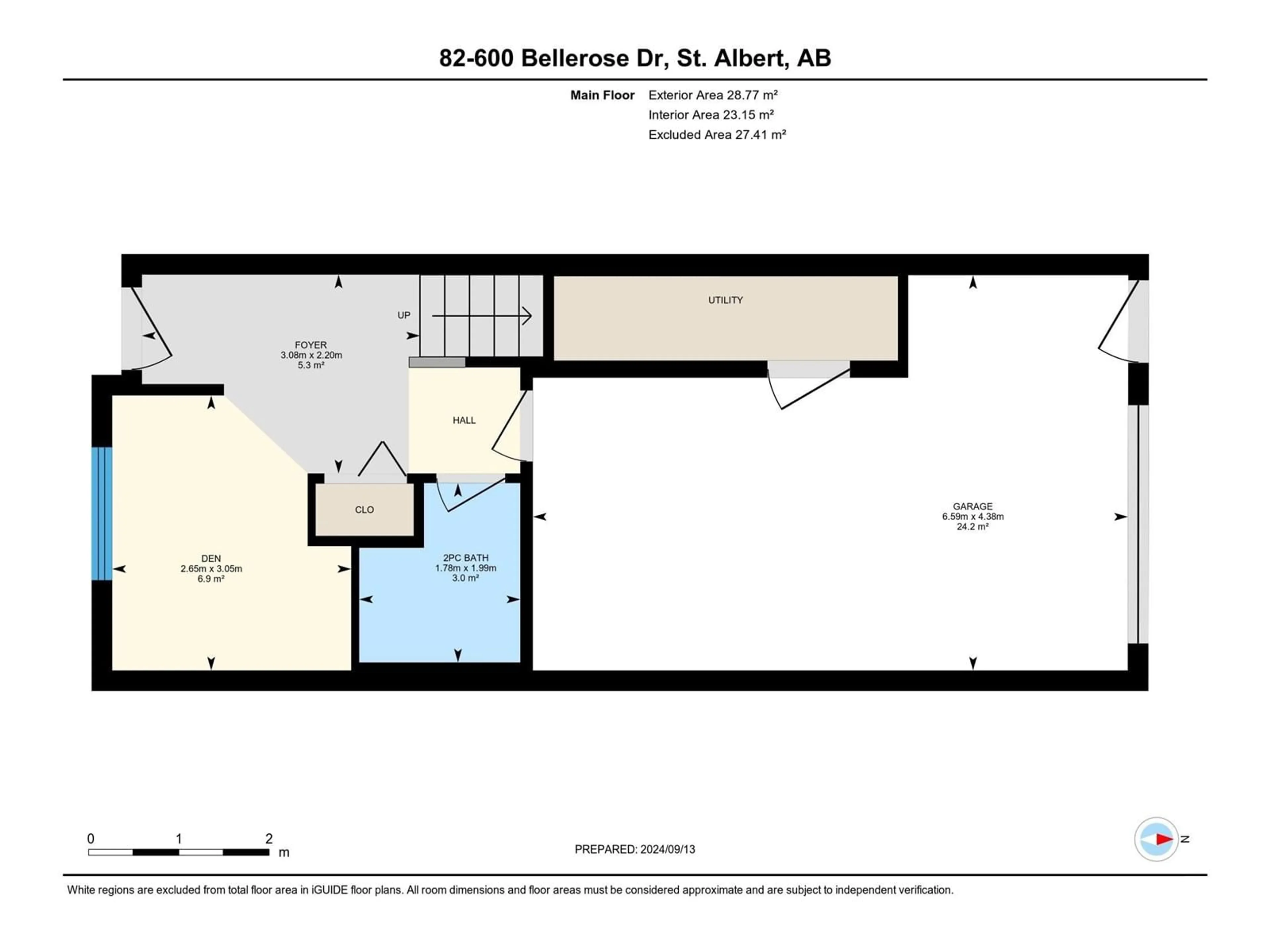 Floor plan for #82 600 BELLEROSE DR, St. Albert Alberta T8N7T5