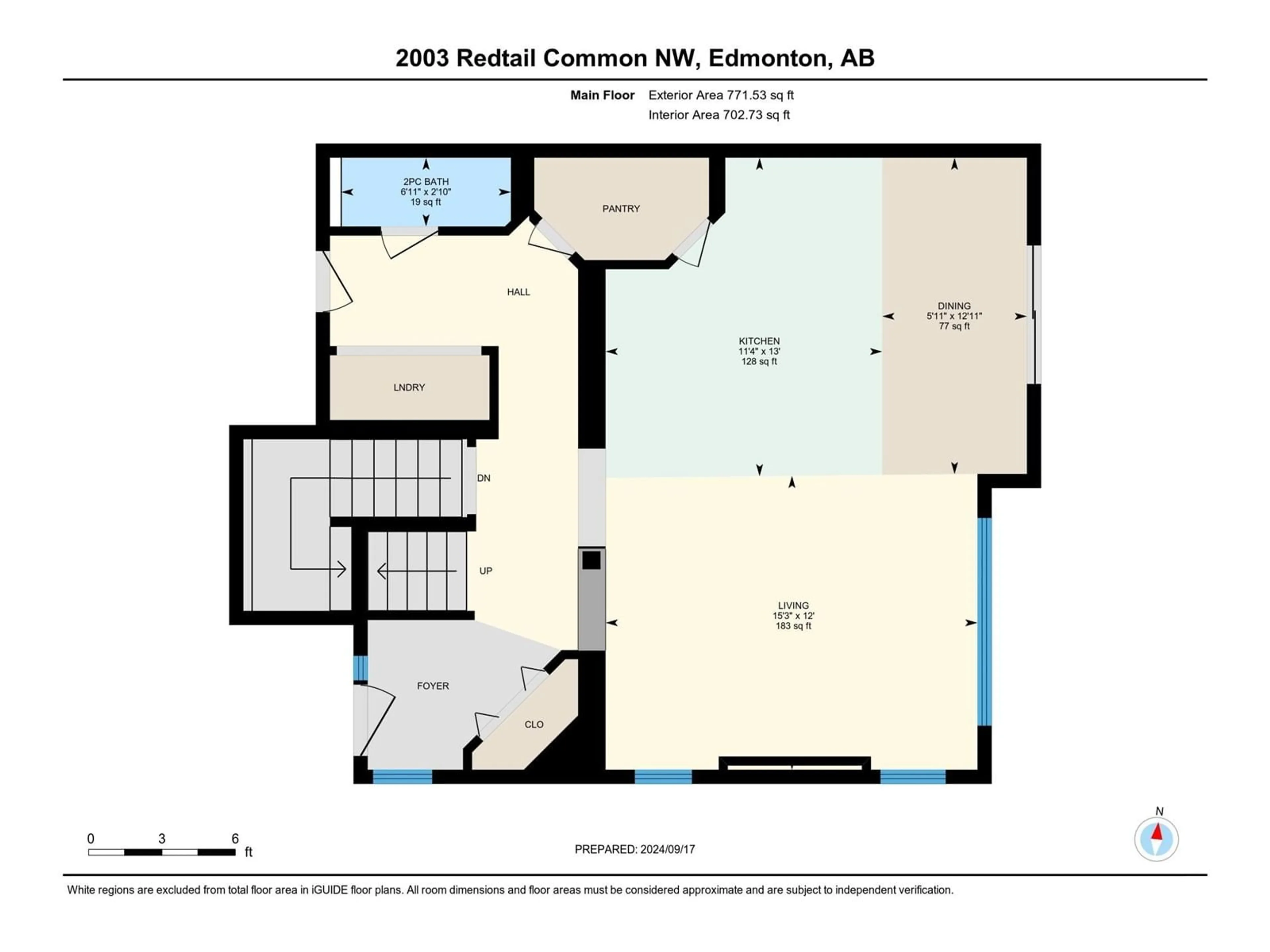 Floor plan for 2003 REDTAIL CM NW, Edmonton Alberta T5S0H2