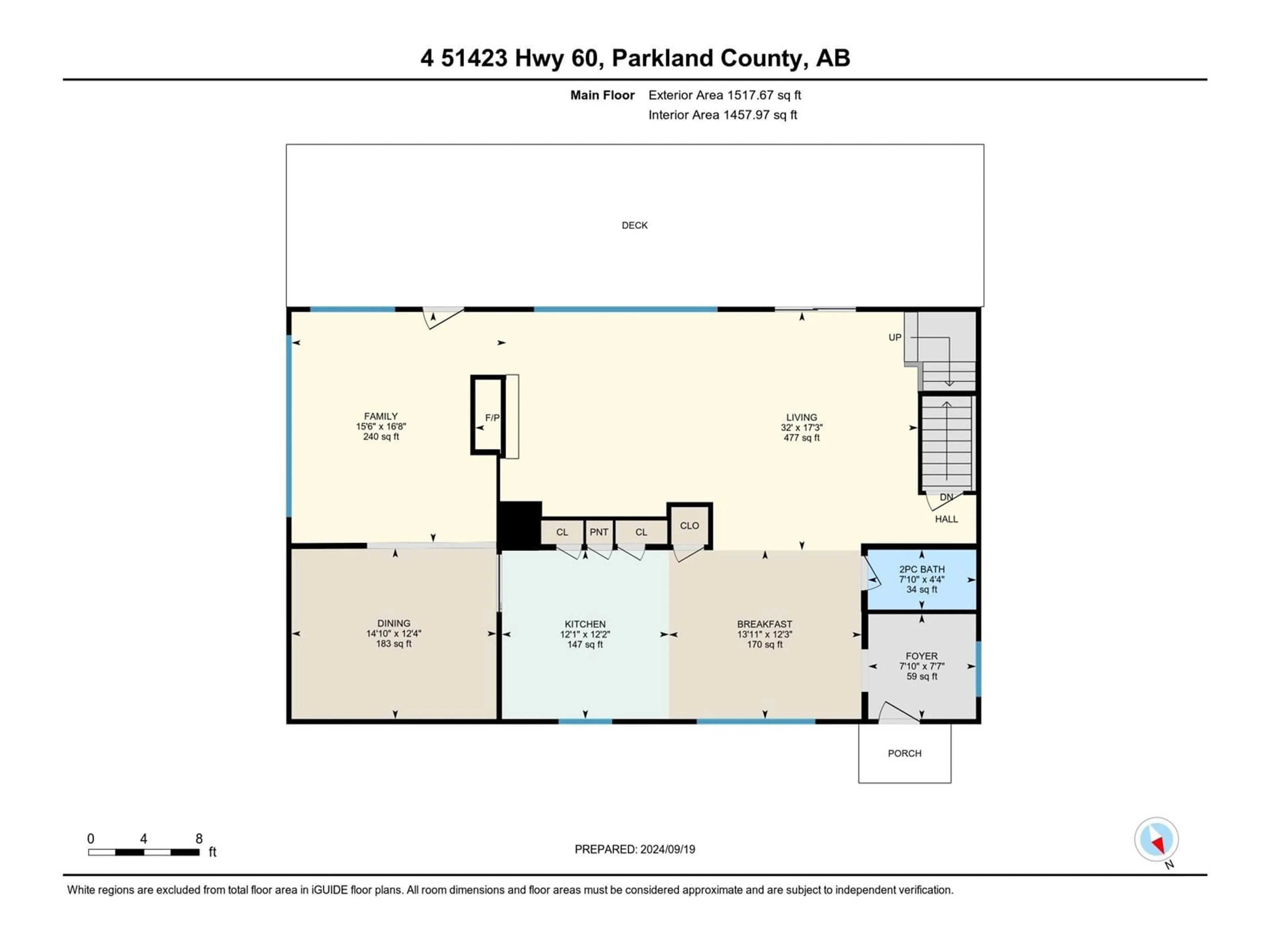 Floor plan for #4 51423 HGHWAY 60, Rural Parkland County Alberta T7Y1C3