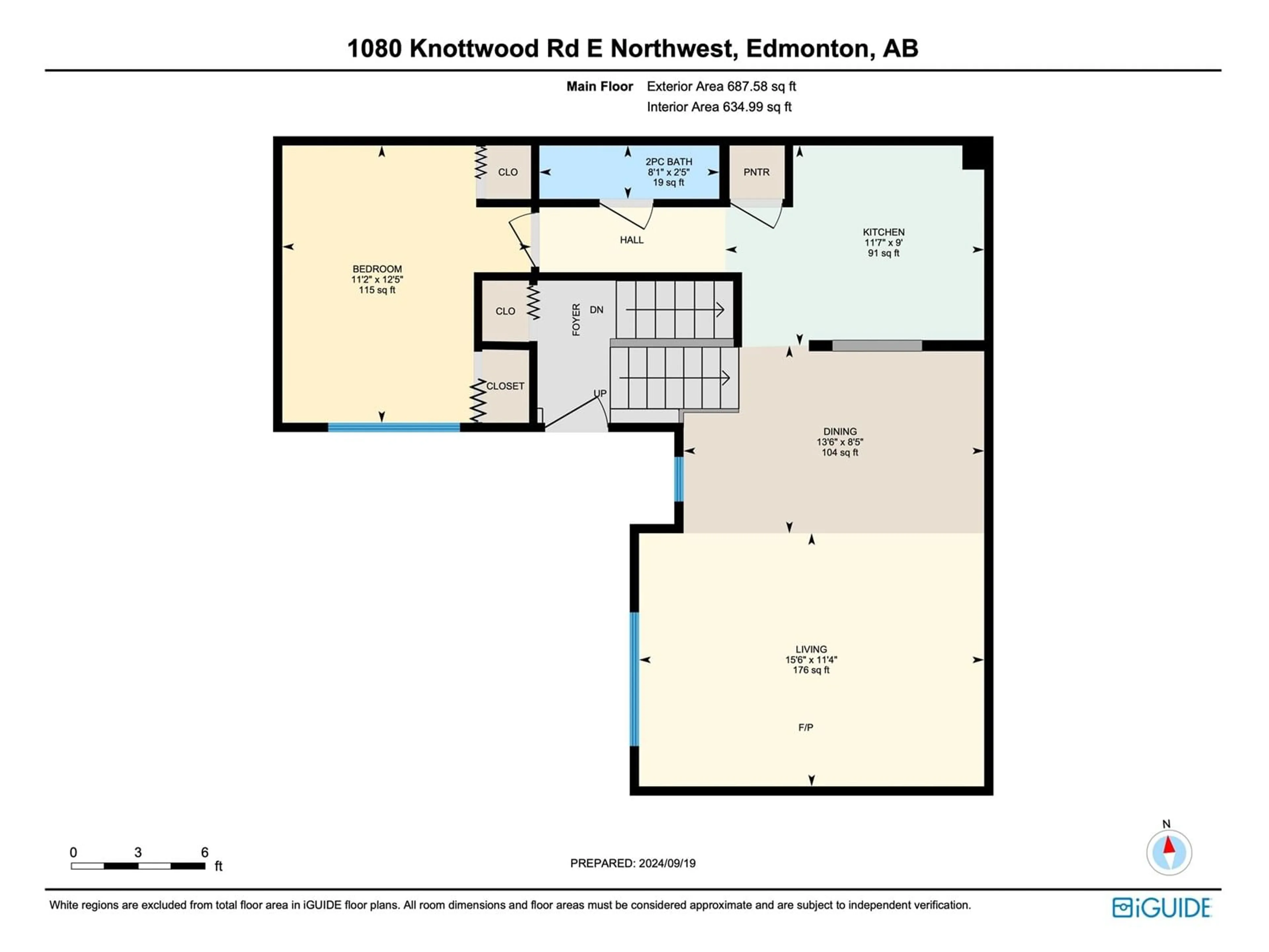 Floor plan for #10 1080 KNOTTWOOD RD E NW, Edmonton Alberta T6R3R4