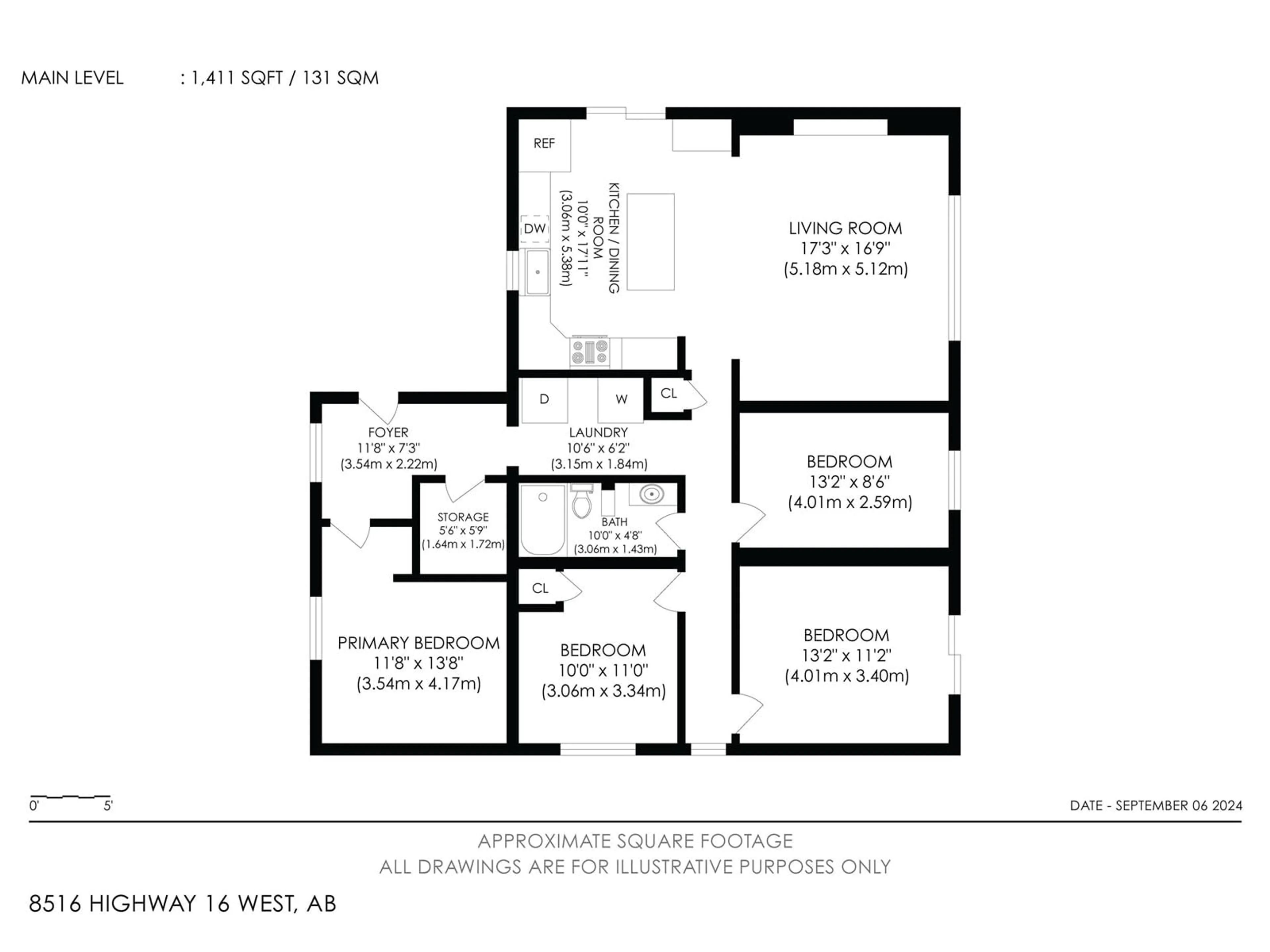 Floor plan for 2 8516 HWY 16, Rural Yellowhead Alberta T0E2M0