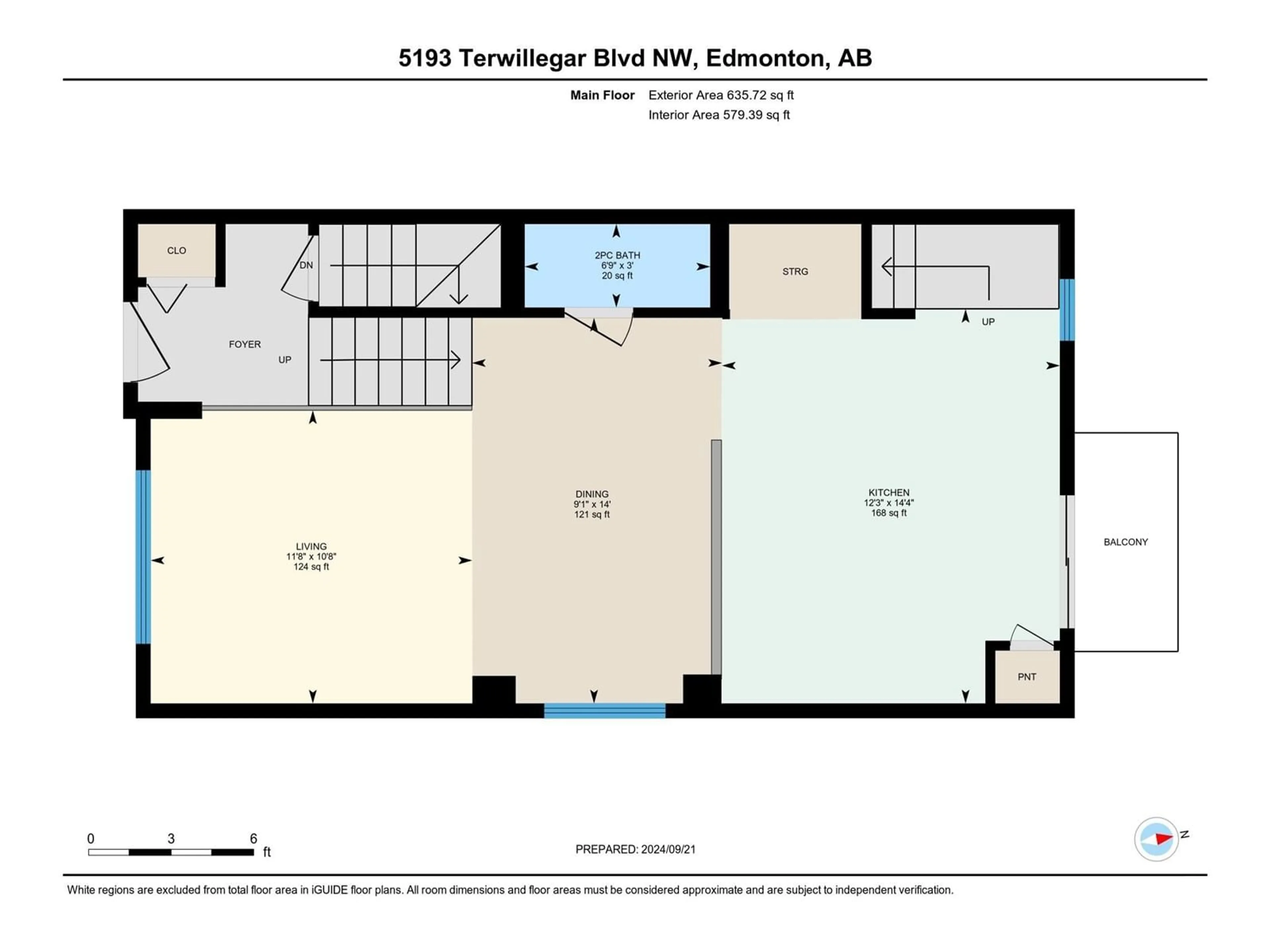 Floor plan for 5193 TERWILLEGAR BV NW, Edmonton Alberta T6R0S3