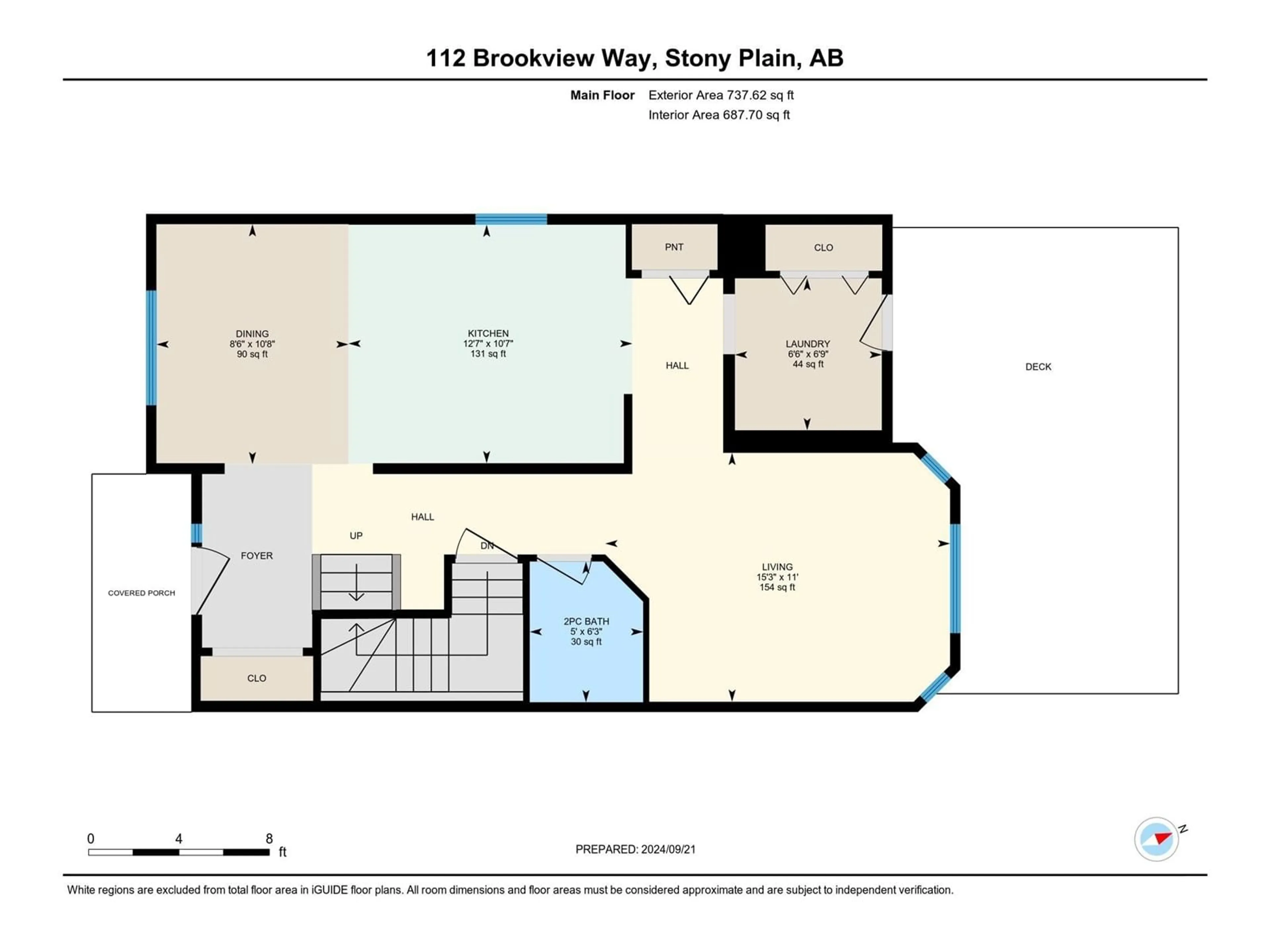 Floor plan for 112 BROOKVIEW WY, Stony Plain Alberta T7Z2X6