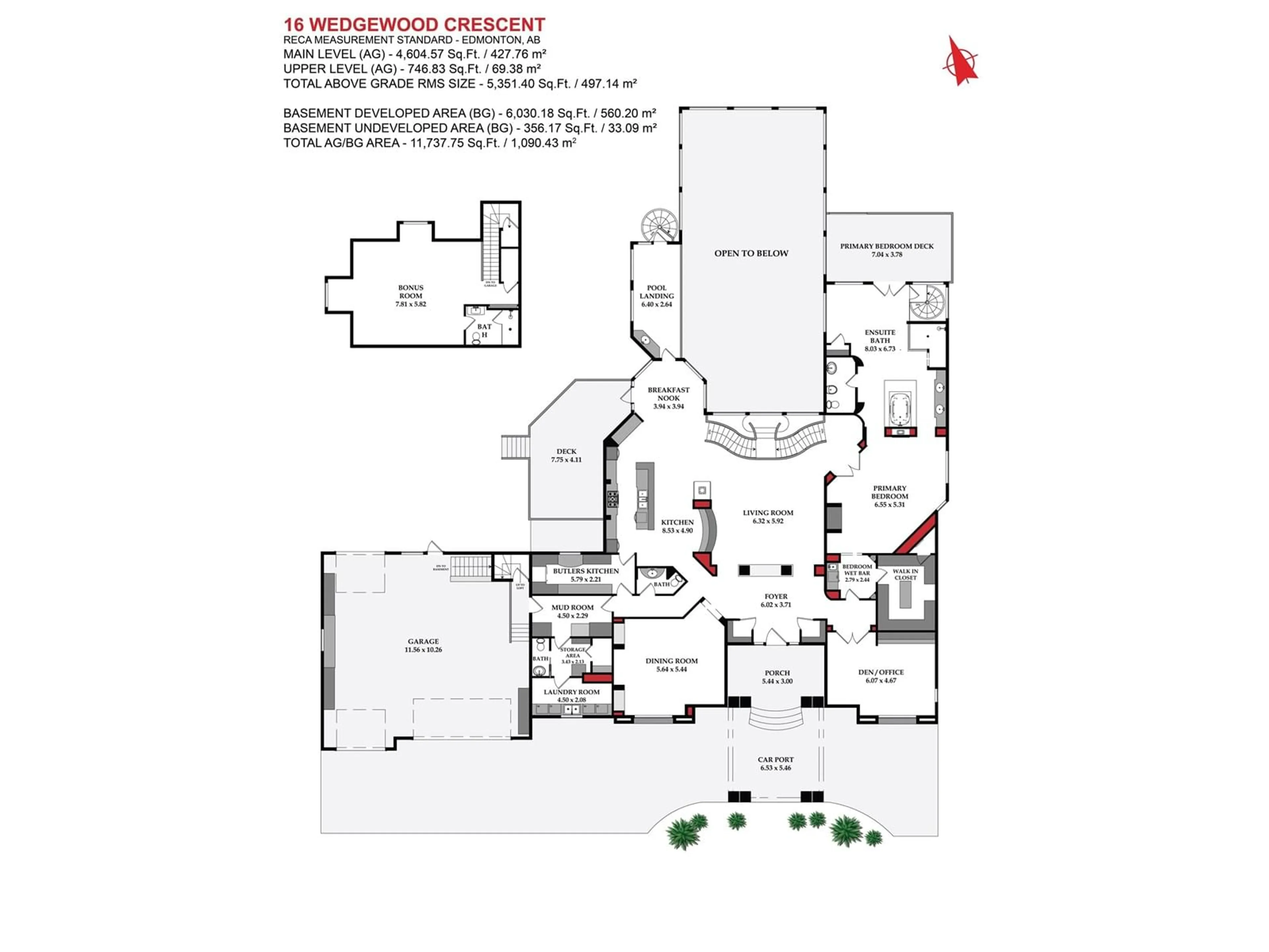 Floor plan for 16 WEDGEWOOD CR NW, Edmonton Alberta T6M2N4