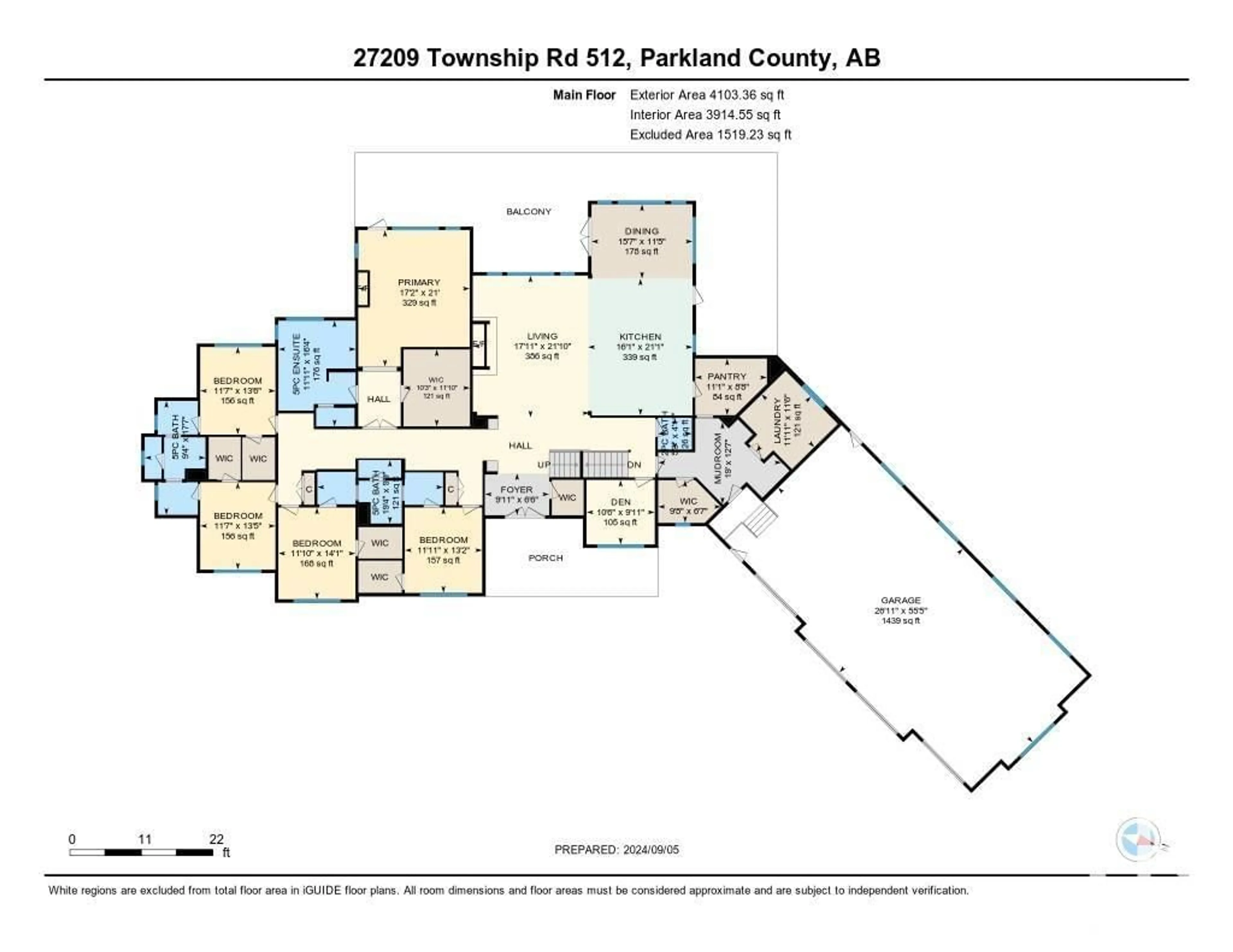 Floor plan for 27209 TWP ROAD 512, Rural Parkland County Alberta T7Y1H5