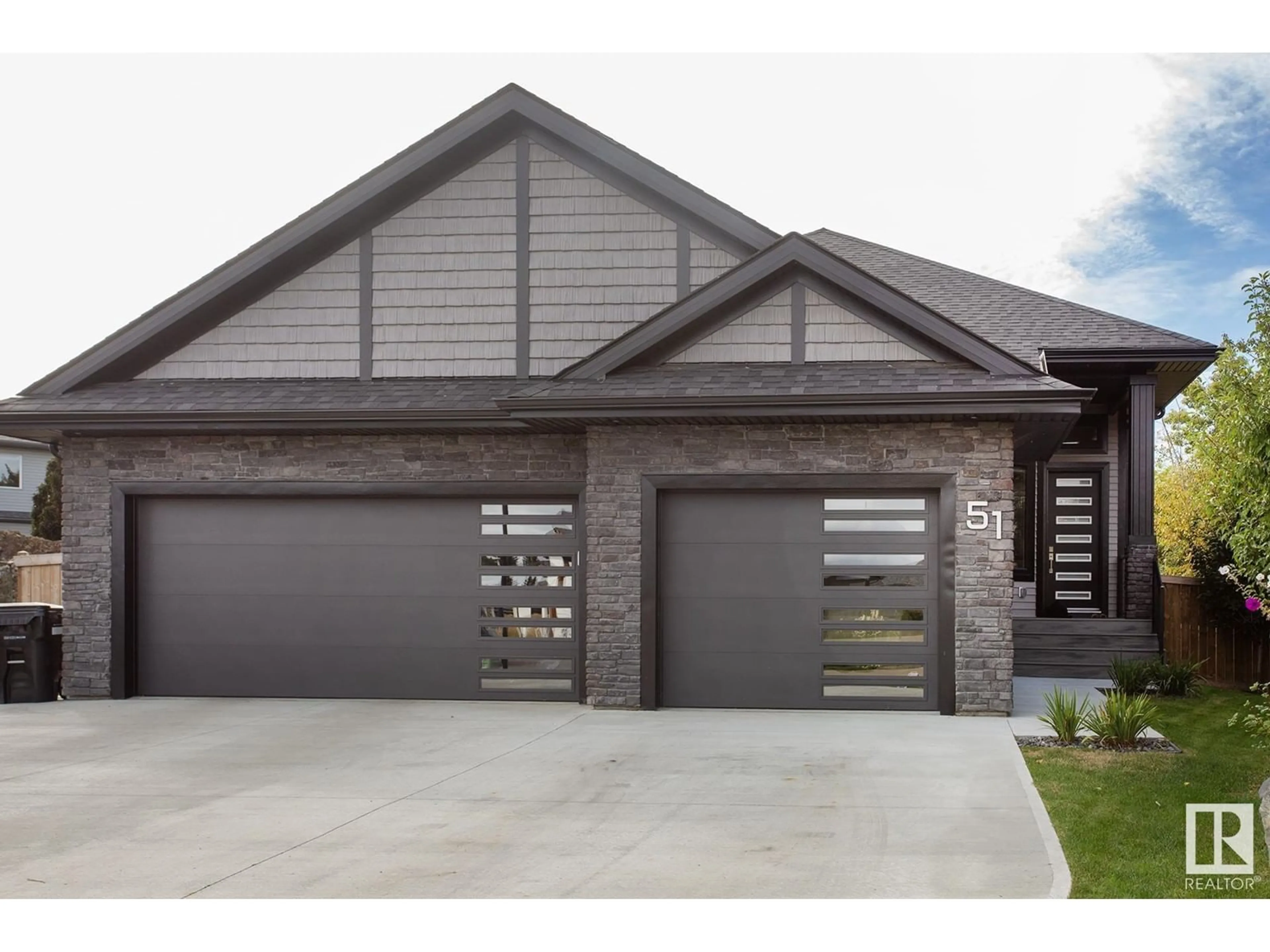 Home with brick exterior material for 51 LILAC BA, Spruce Grove Alberta T7X2H5