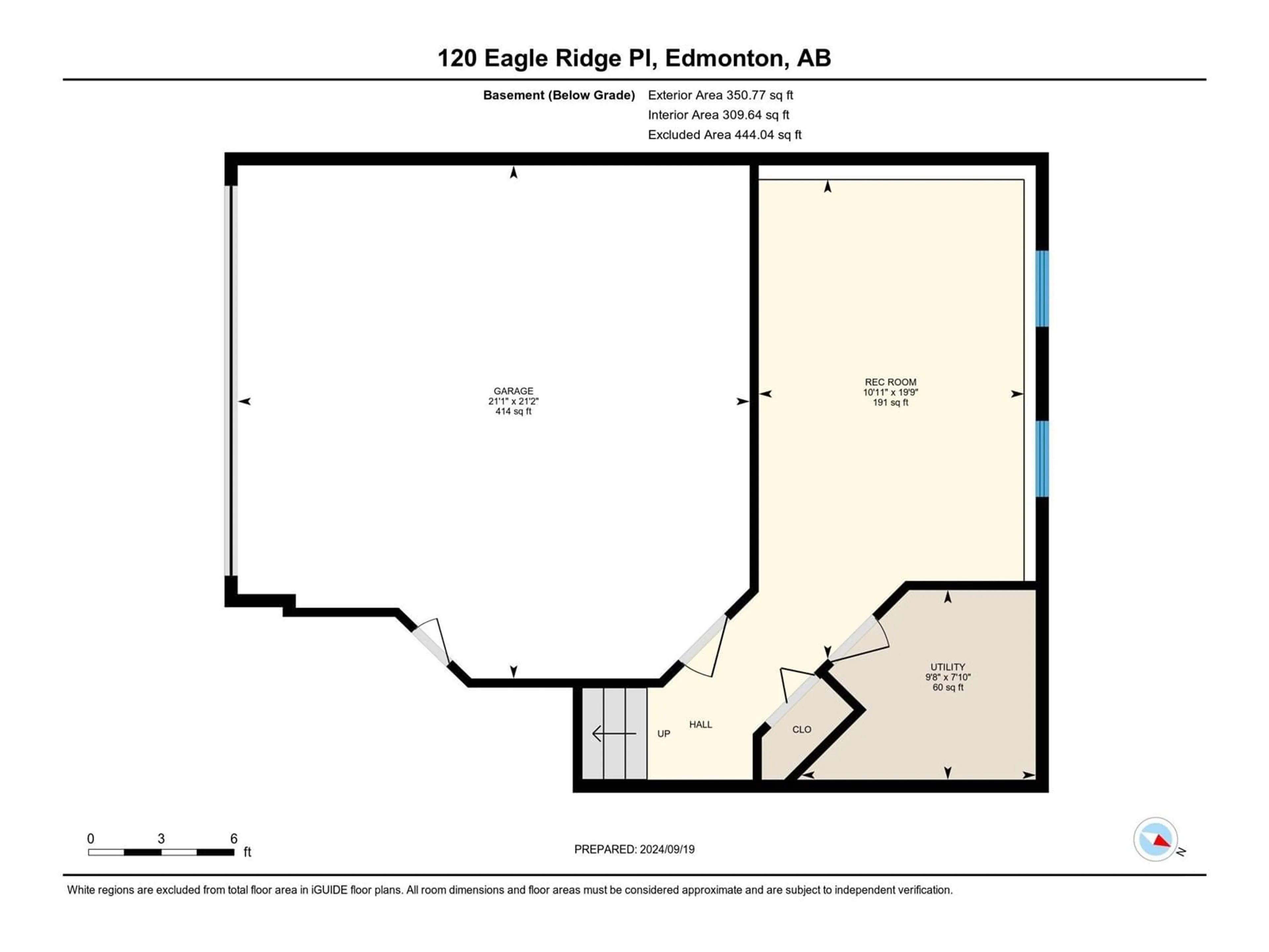 Floor plan for 120 Eagle Ridge PL NW NW, Edmonton Alberta T6R2M8