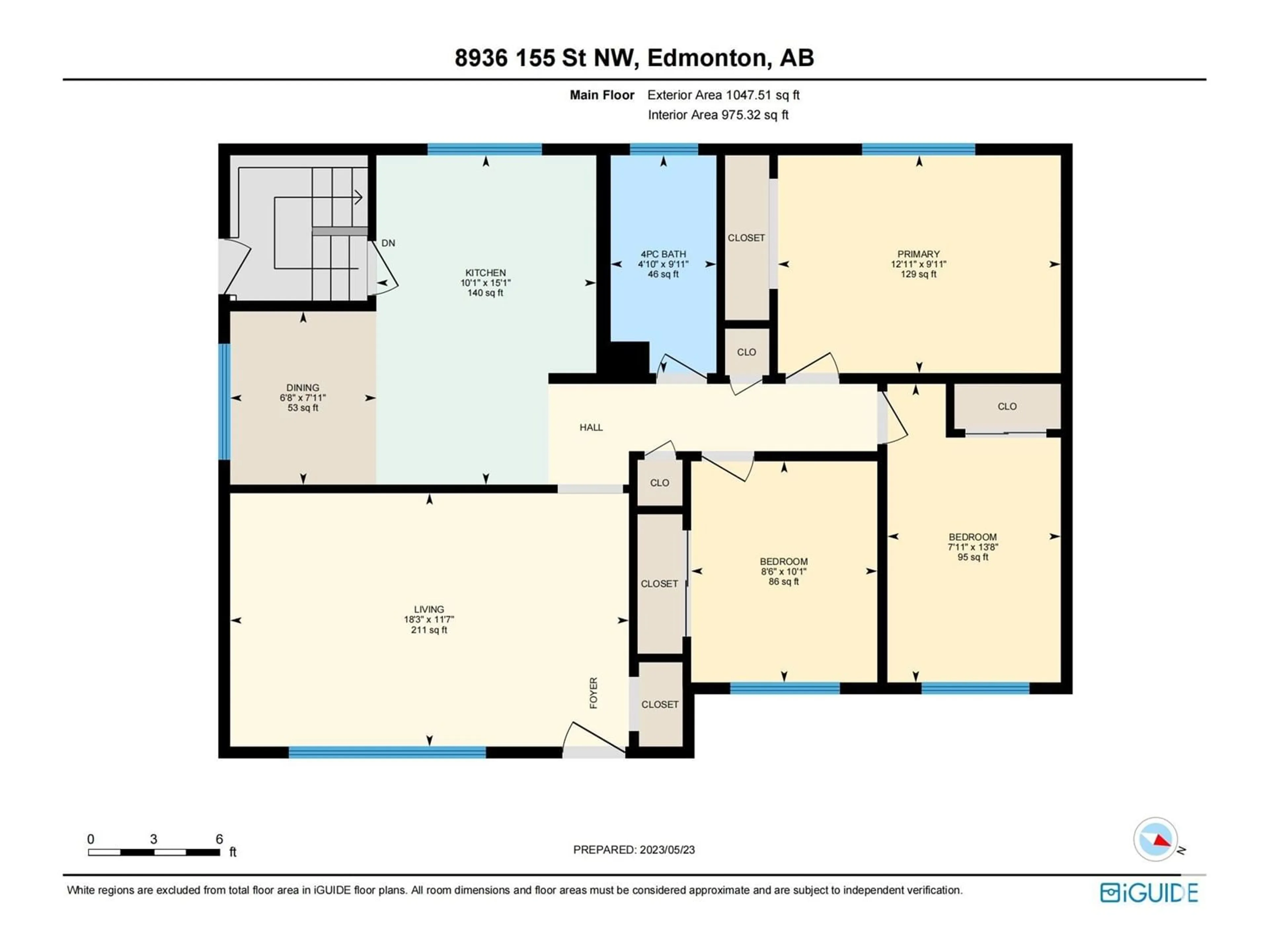 Floor plan for 8936 155 ST NW, Edmonton Alberta T5R1W4