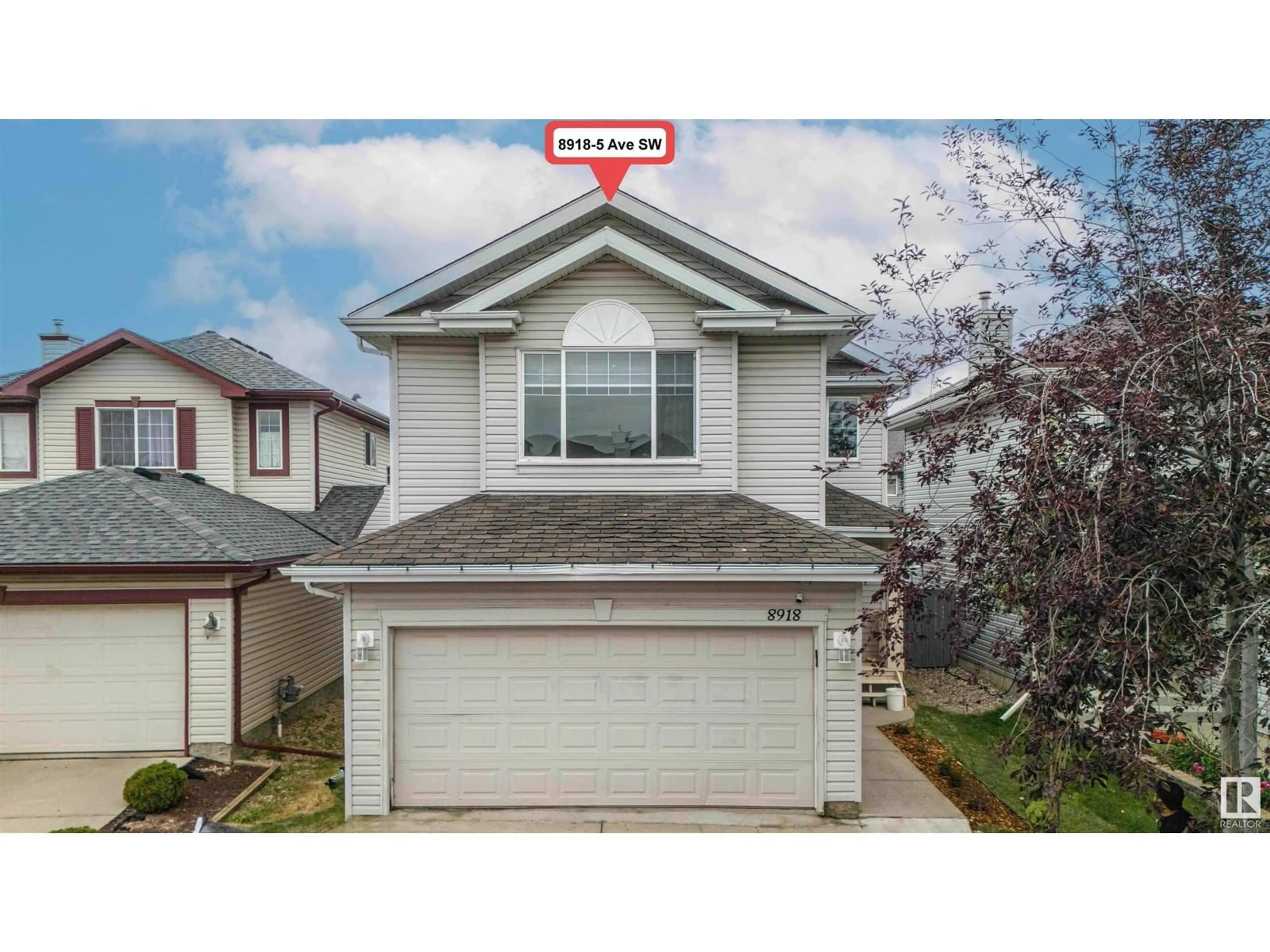 Frontside or backside of a home, the street view for 8918 5 Ave SW, Edmonton Alberta T6X1C9