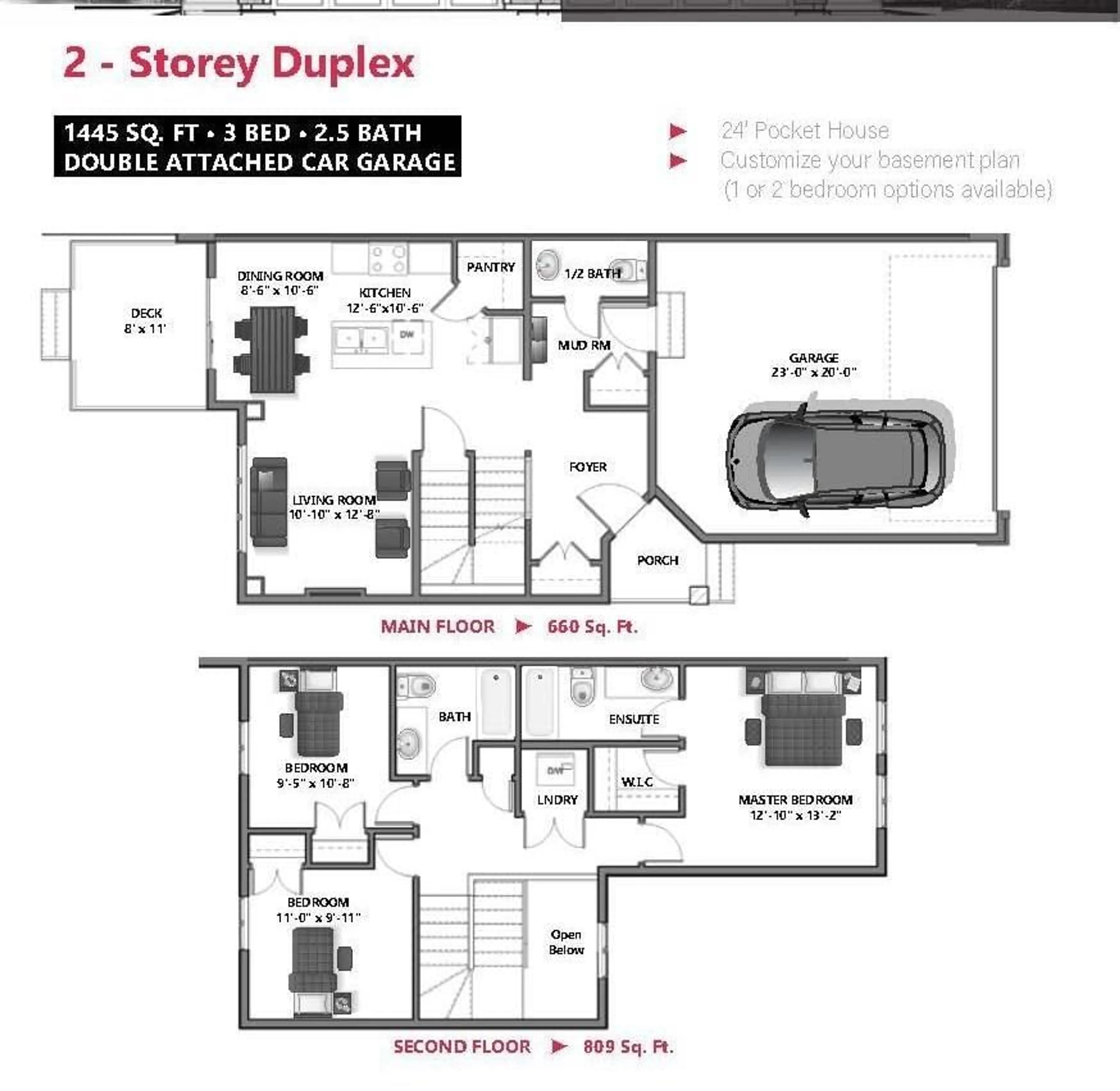 Floor plan for 47 wyatt ridge, Fort Saskatchewan Alberta T8L0Z8