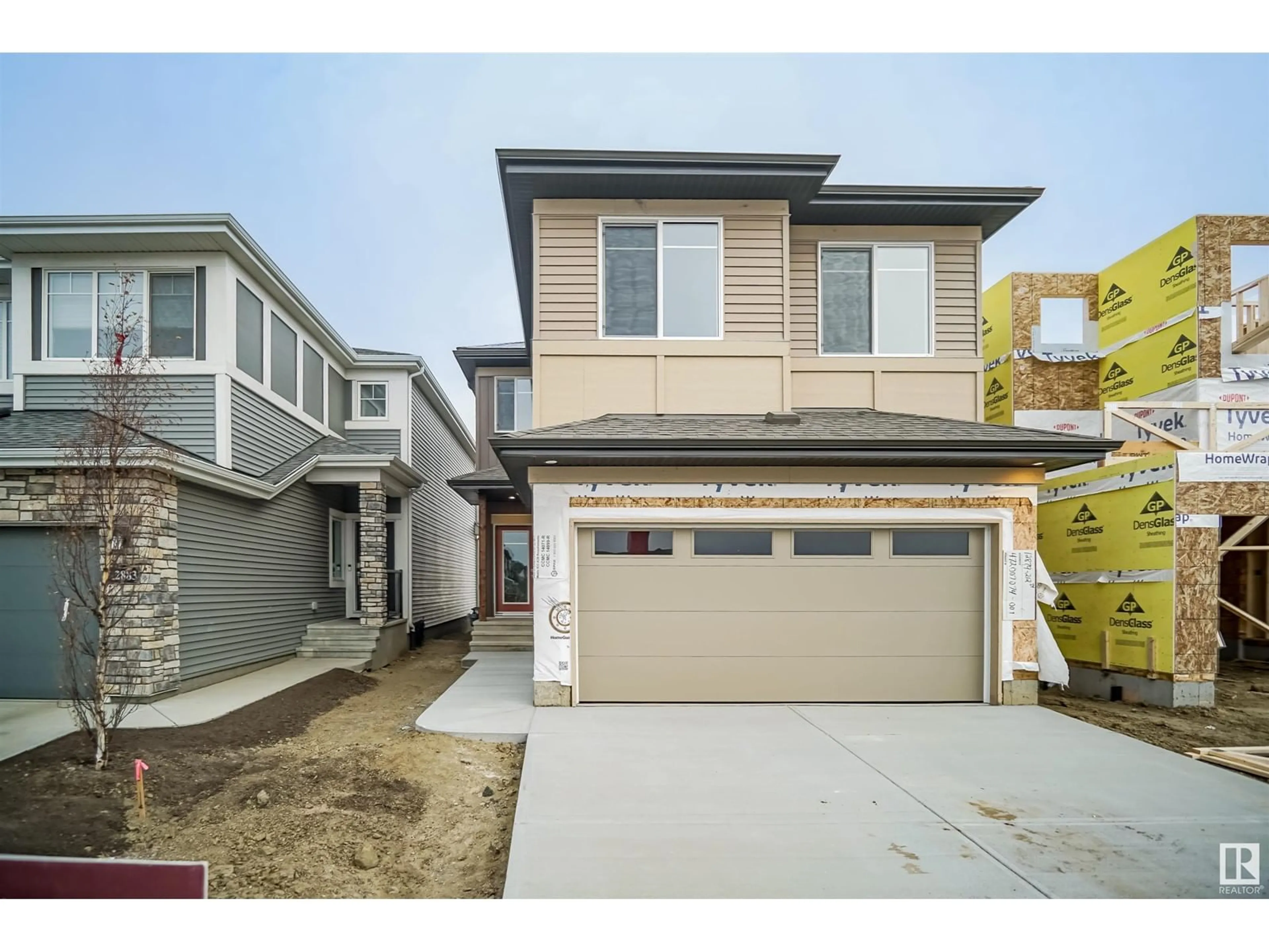 Frontside or backside of a home, the street view for 8860 CARSON WY SW, Edmonton Alberta T6W4X8