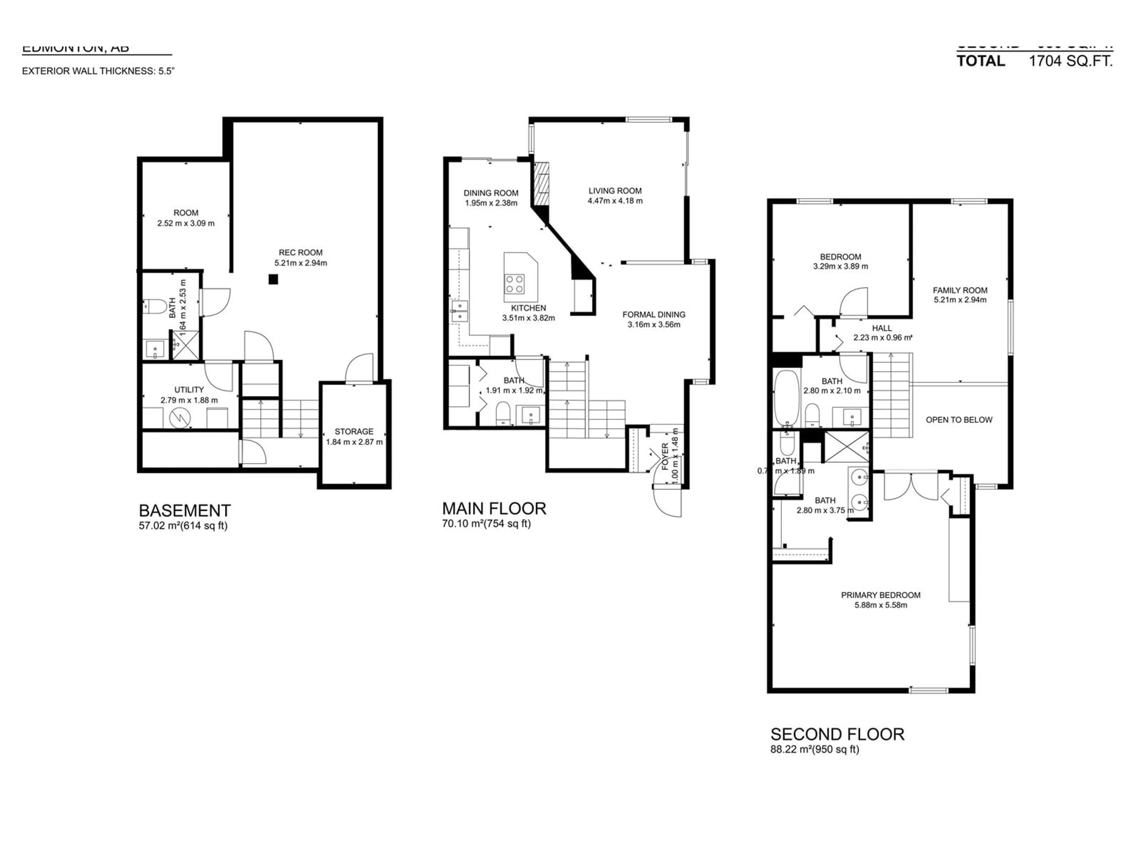 Floor plan for 14926 43 AV NW, Edmonton Alberta T6H5S1