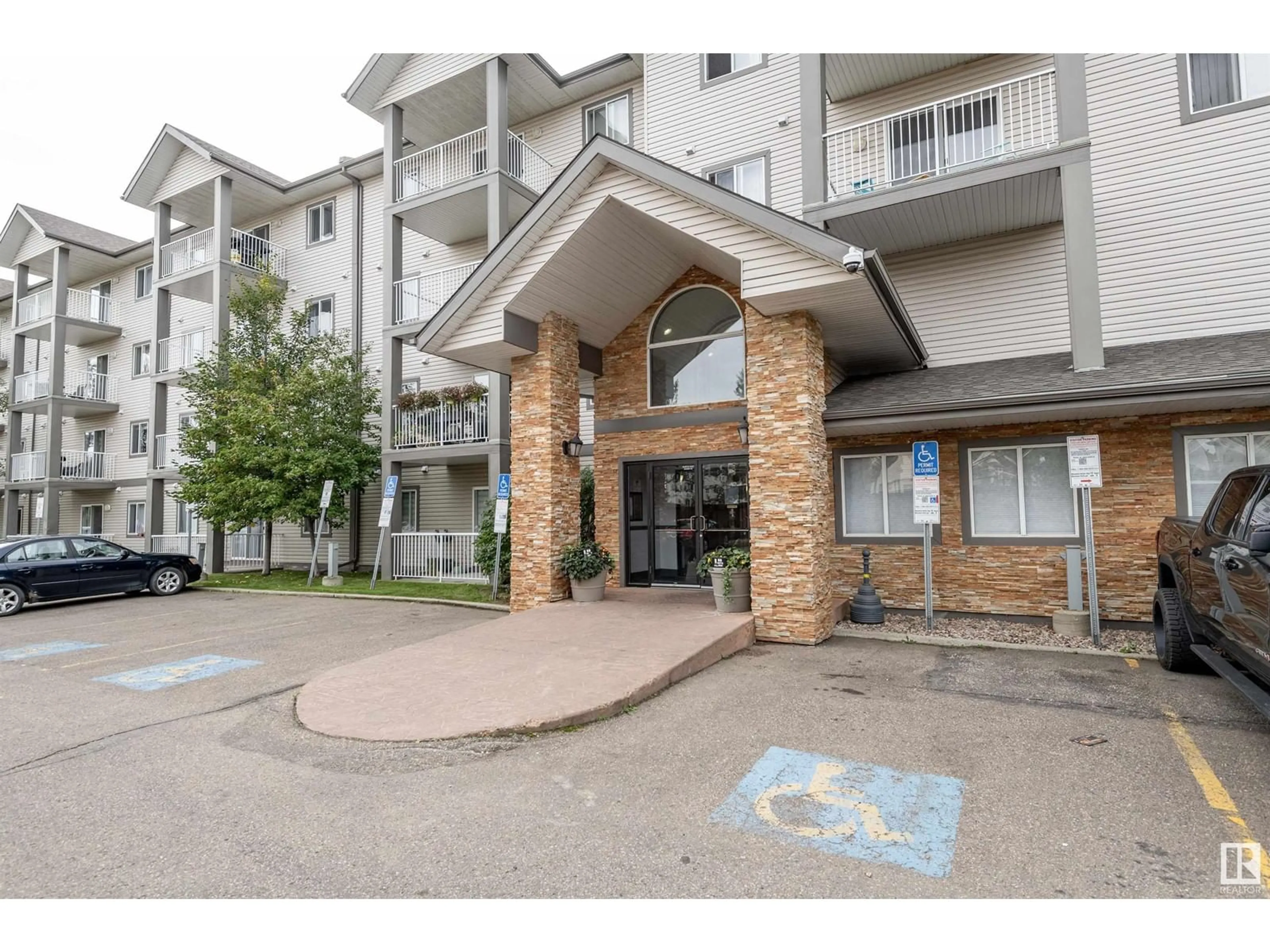 A pic from exterior of the house or condo for #106 3425 19 ST NW, Edmonton Alberta T6T2B5