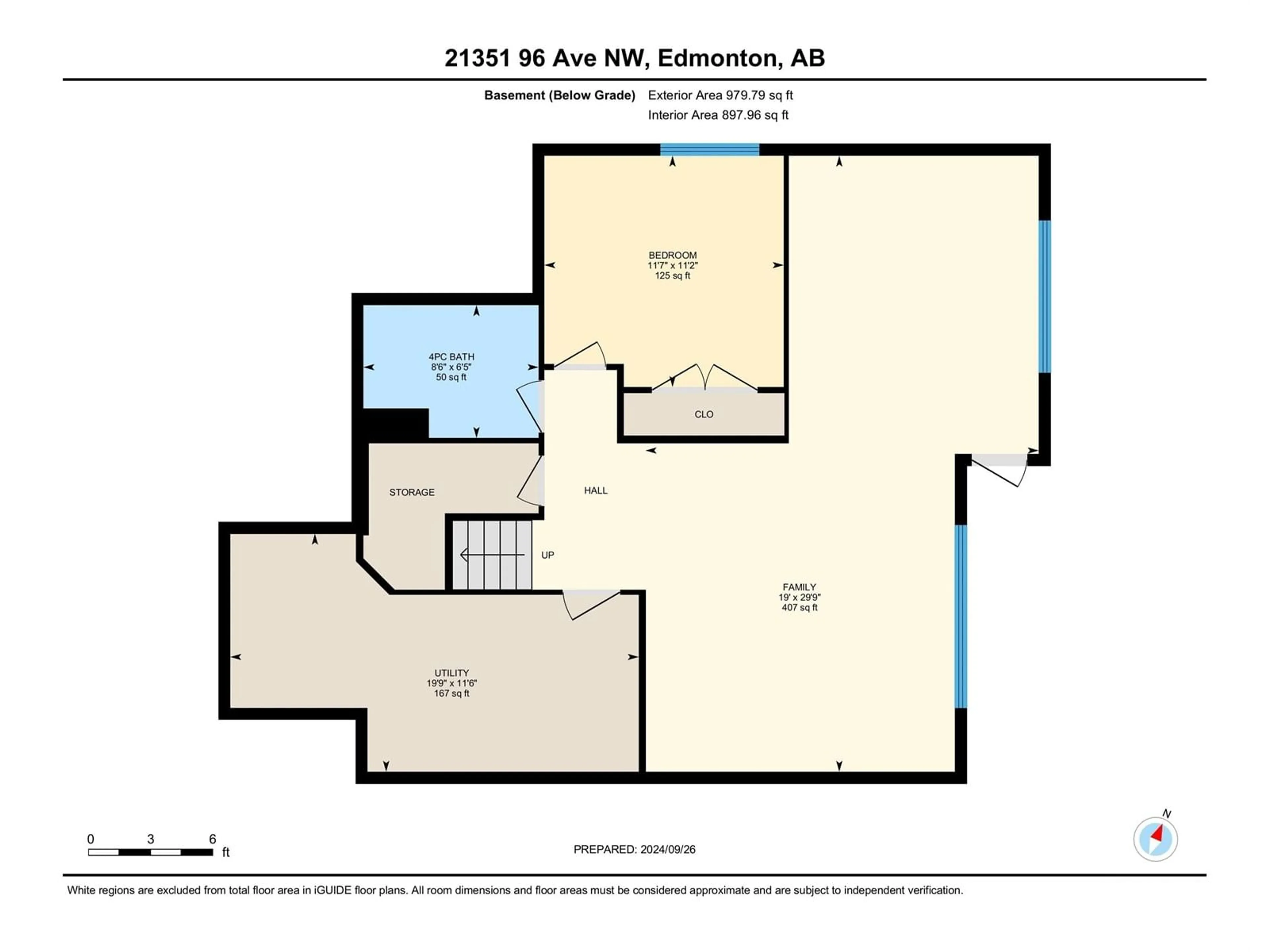 Floor plan for 21351 96 AV NW, Edmonton Alberta T5T4M8