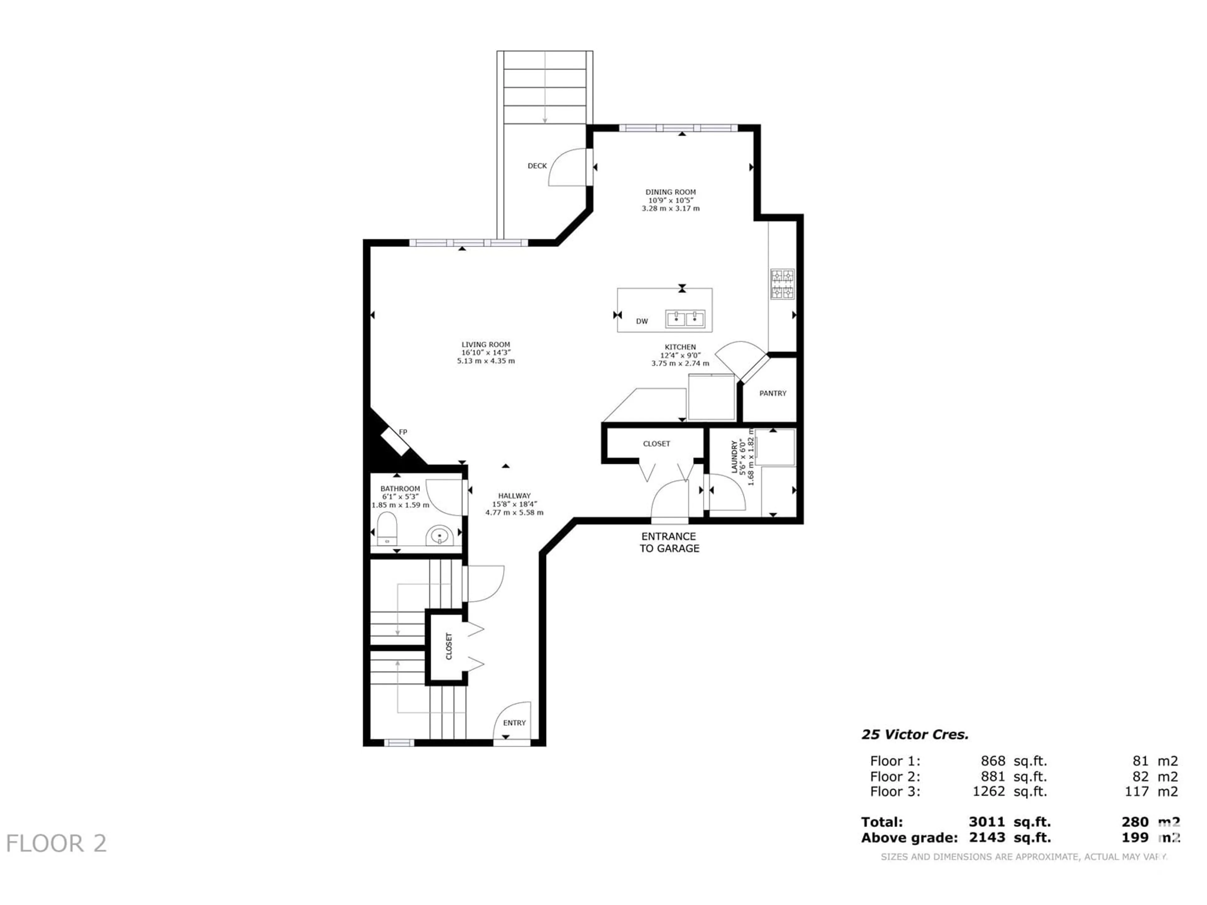 Floor plan for 25 VICTOR CO, Spruce Grove Alberta T7X0H2