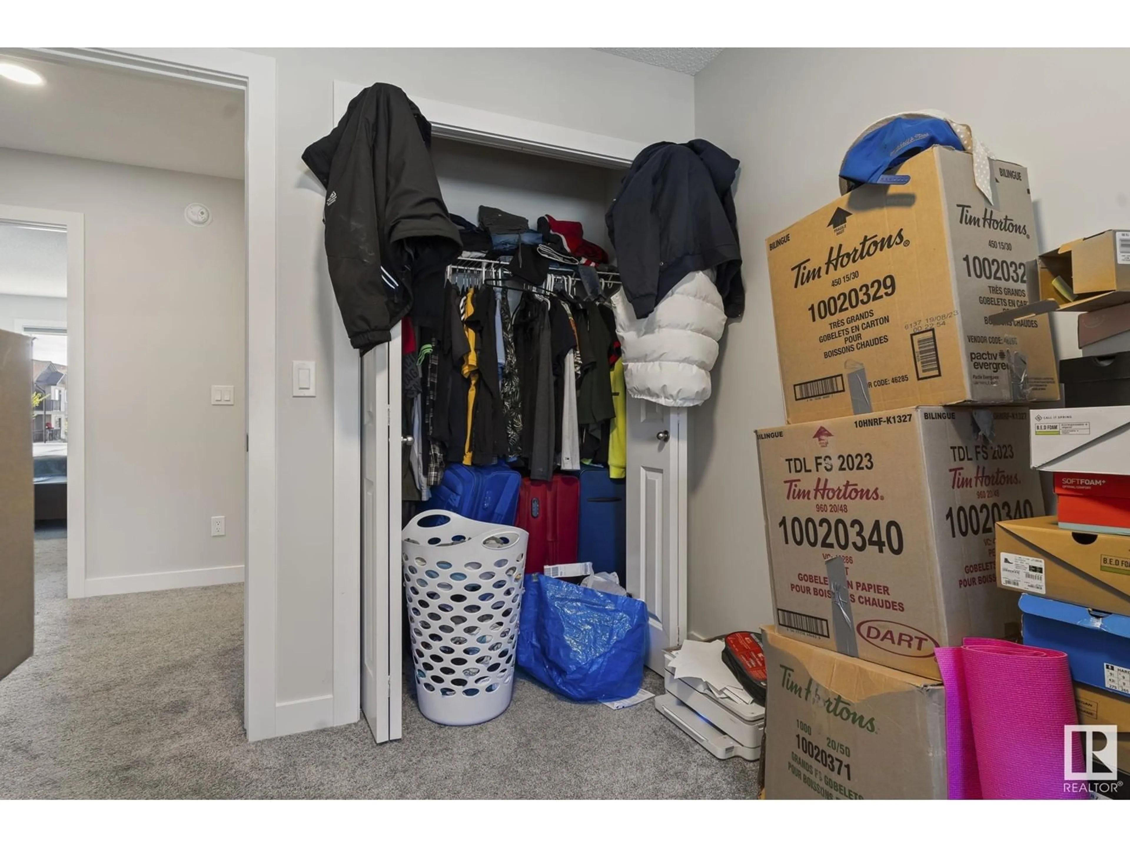 Storage room or clothes room or walk-in closet for #175 804 Welsh Drive SW, Edmonton Alberta T6X1Y8