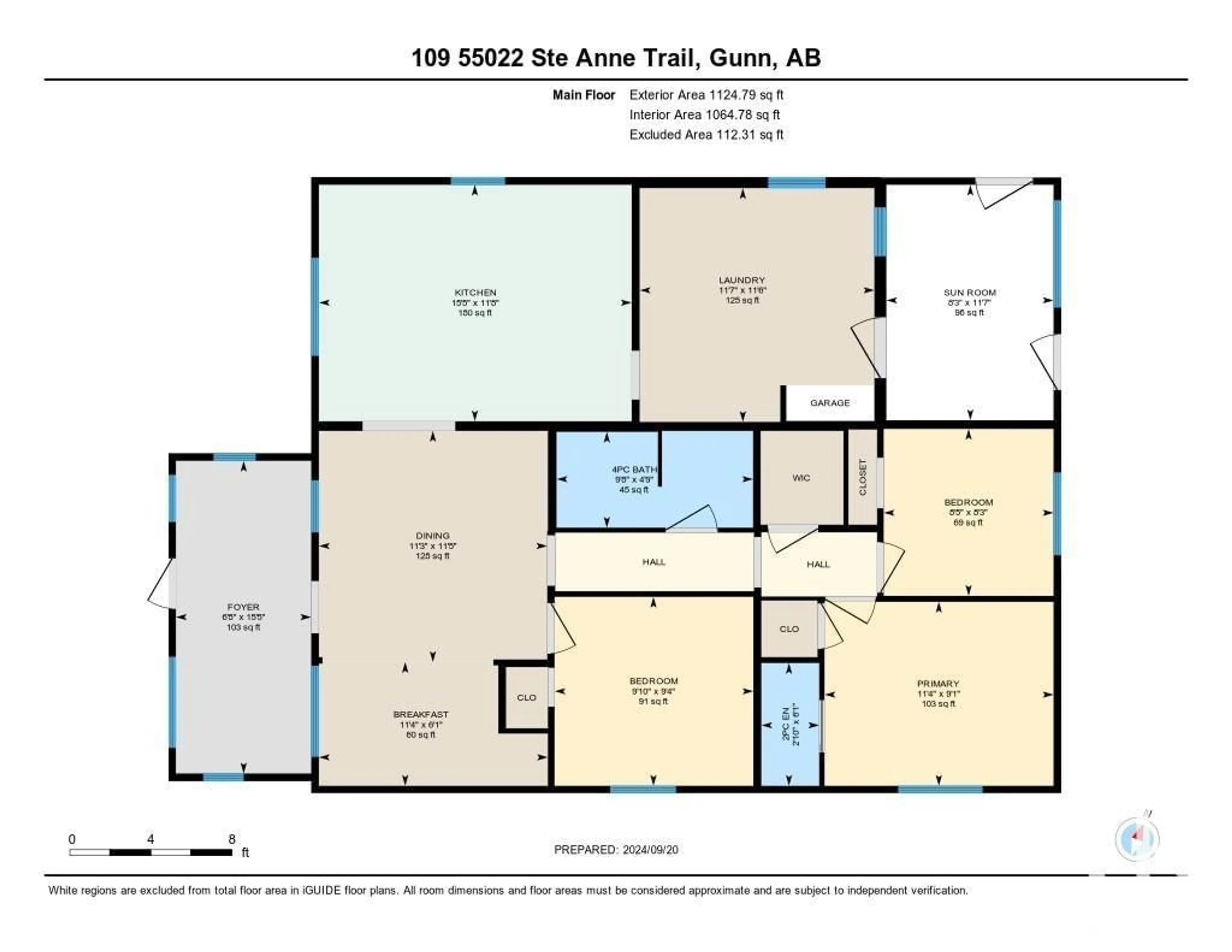 Floor plan for #109 55022 STE. ANNE TR, Gunn Alberta T0E0E1