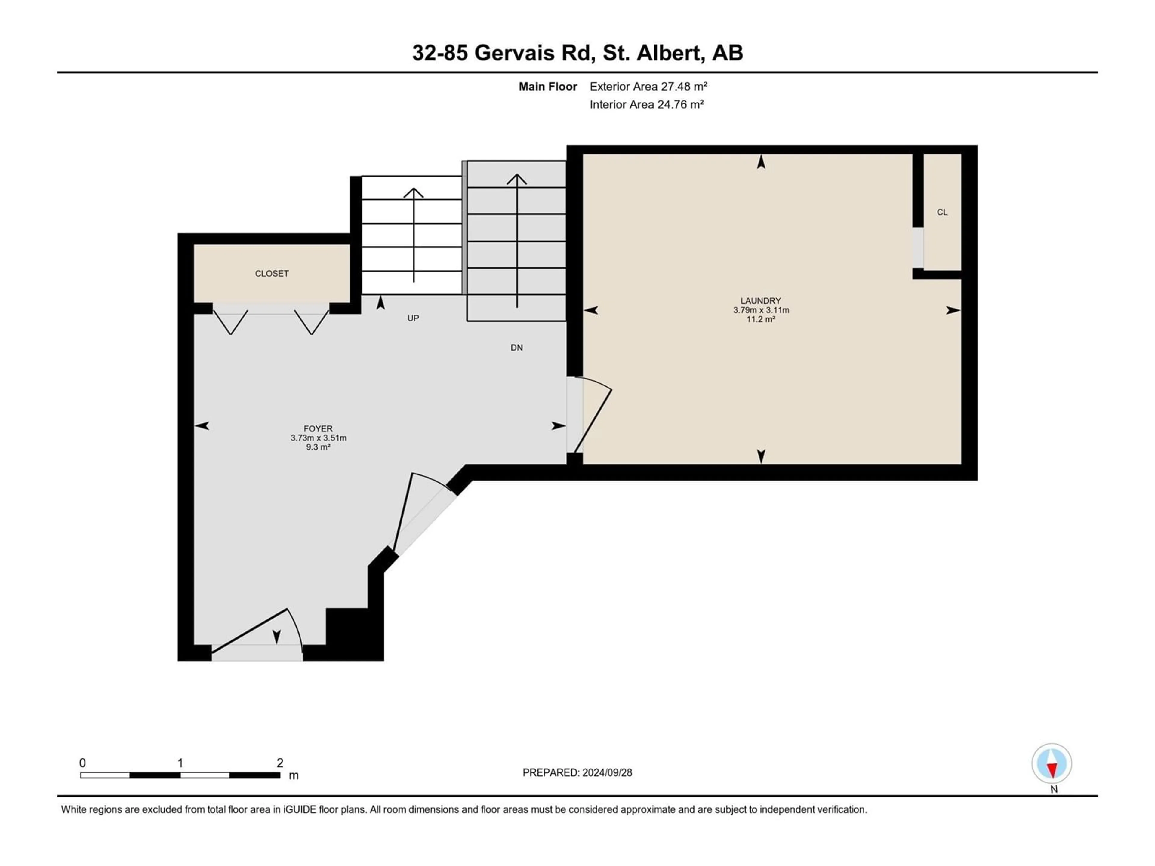 Floor plan for #32 85 GERVAIS RD, St. Albert Alberta T8N6H5