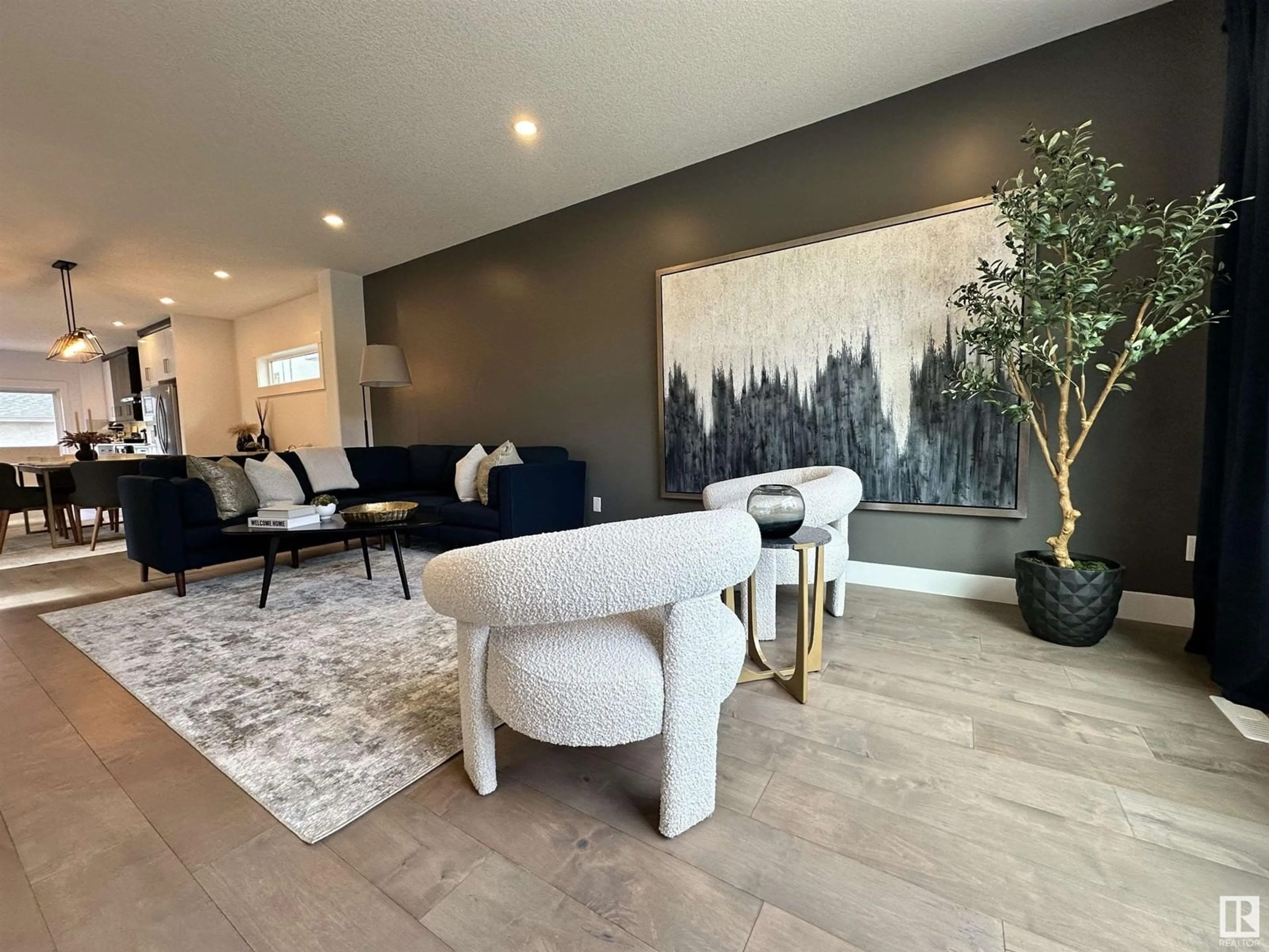 Living room, wood floors for 8420 117 ST NW, Edmonton Alberta T6G1R4