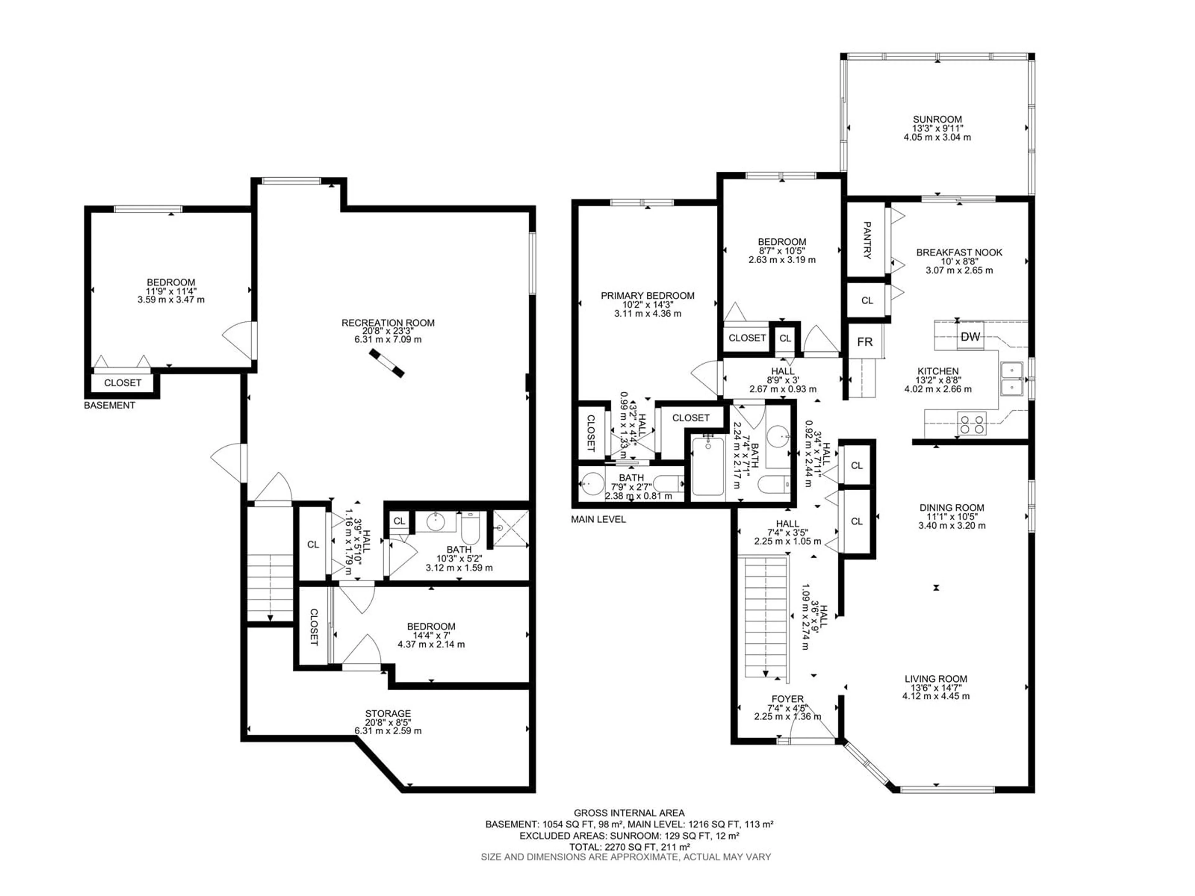 Floor plan for 17416 CALLINGWOOD RD NW, Edmonton Alberta T5T5P1