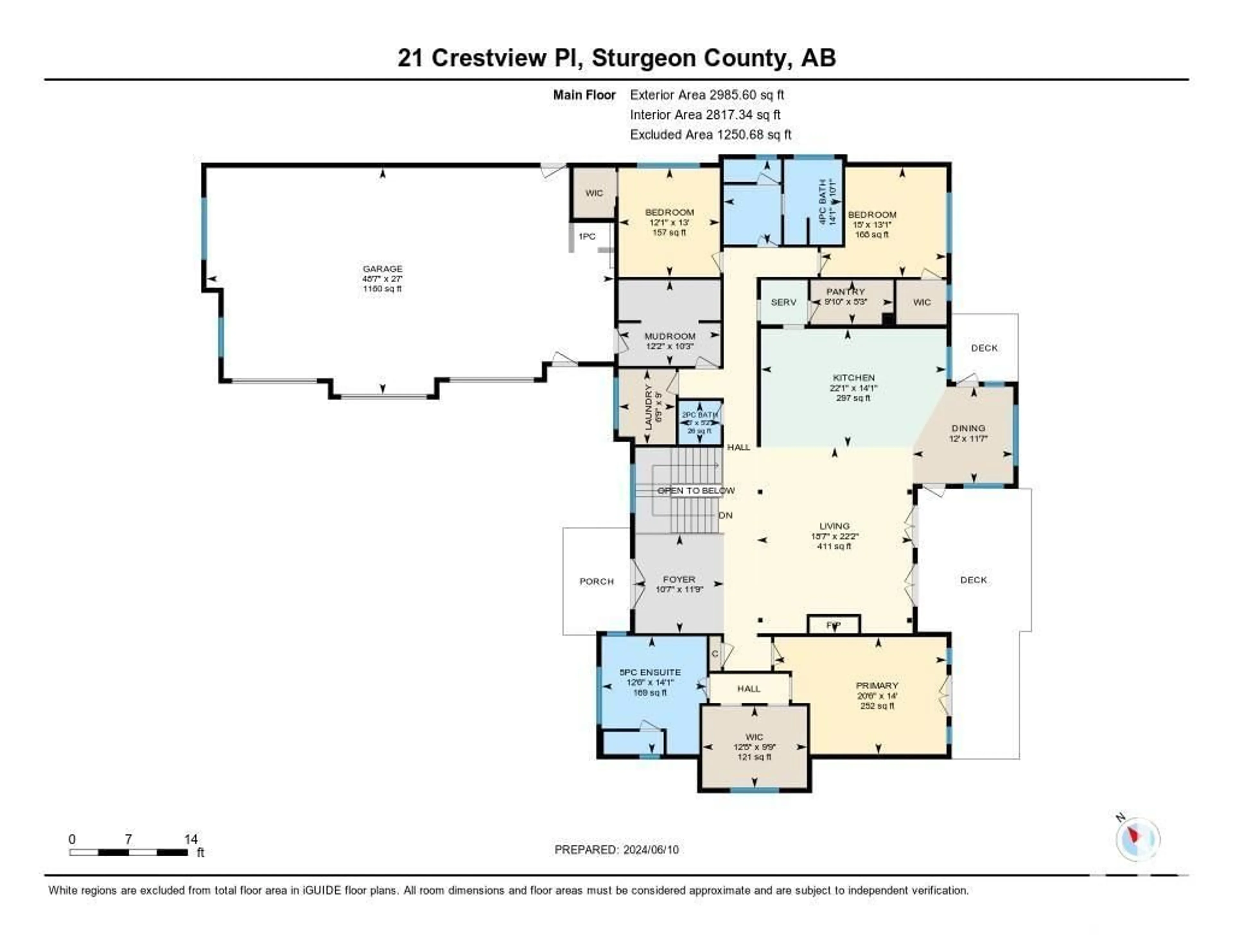 Floor plan for #21B 25012 STURGEON RD, Rural Sturgeon County Alberta T8T0C3