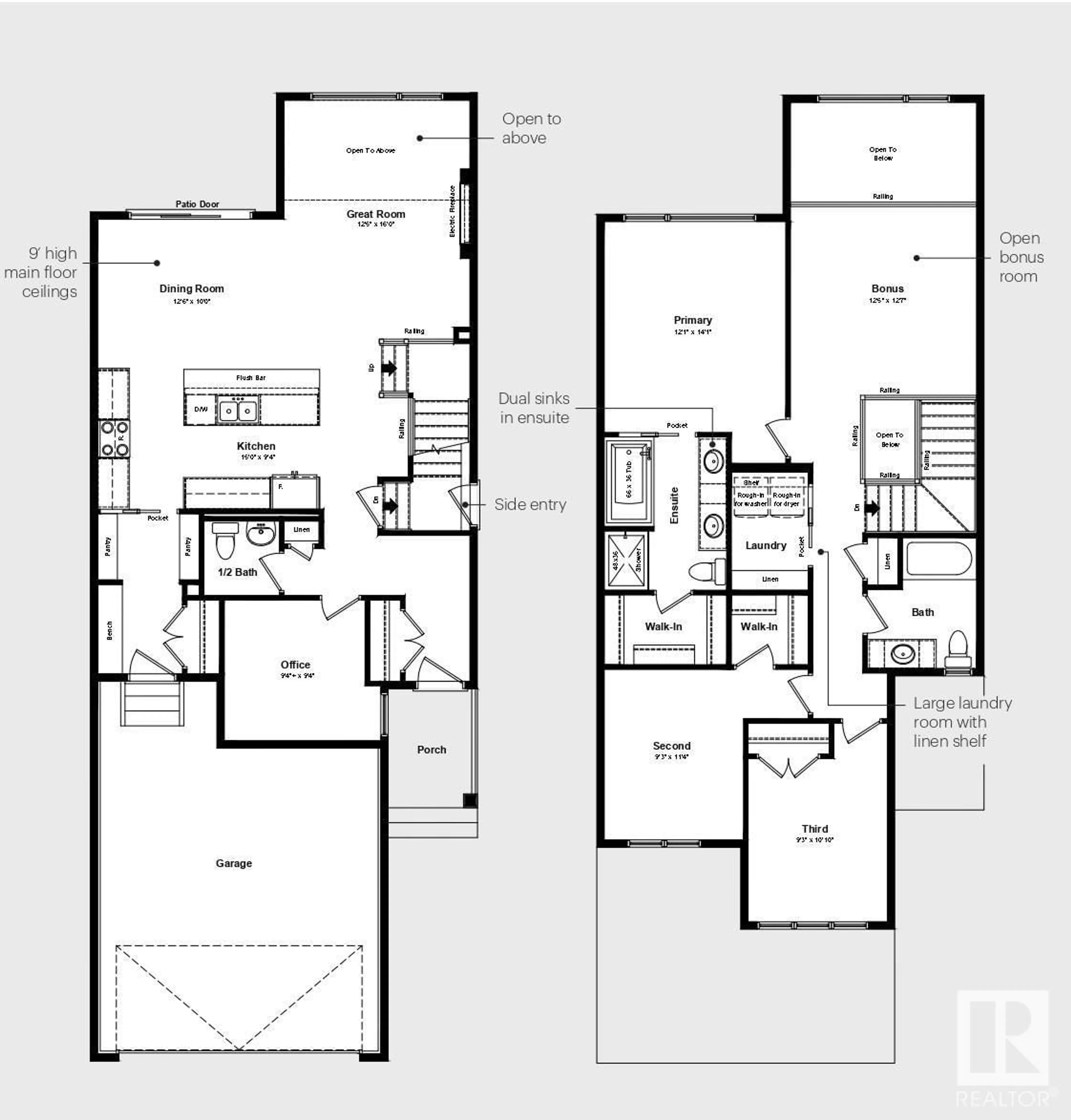 Floor plan for 6306 DANSEREAU CR, Beaumont Alberta T4X2Y6