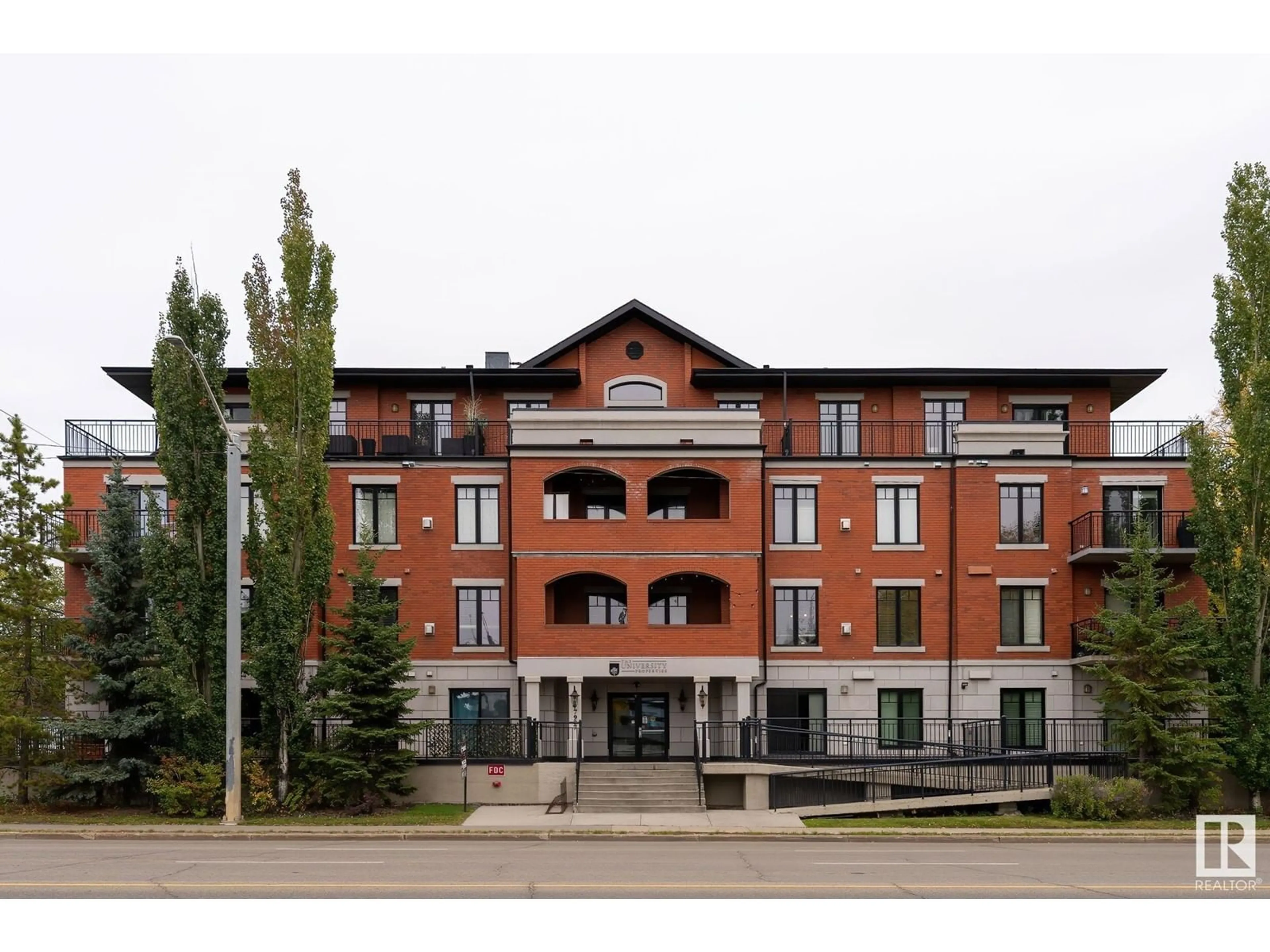 A pic from exterior of the house or condo, the front or back of building for #105 7907 109 ST NW, Edmonton Alberta T6G1C7