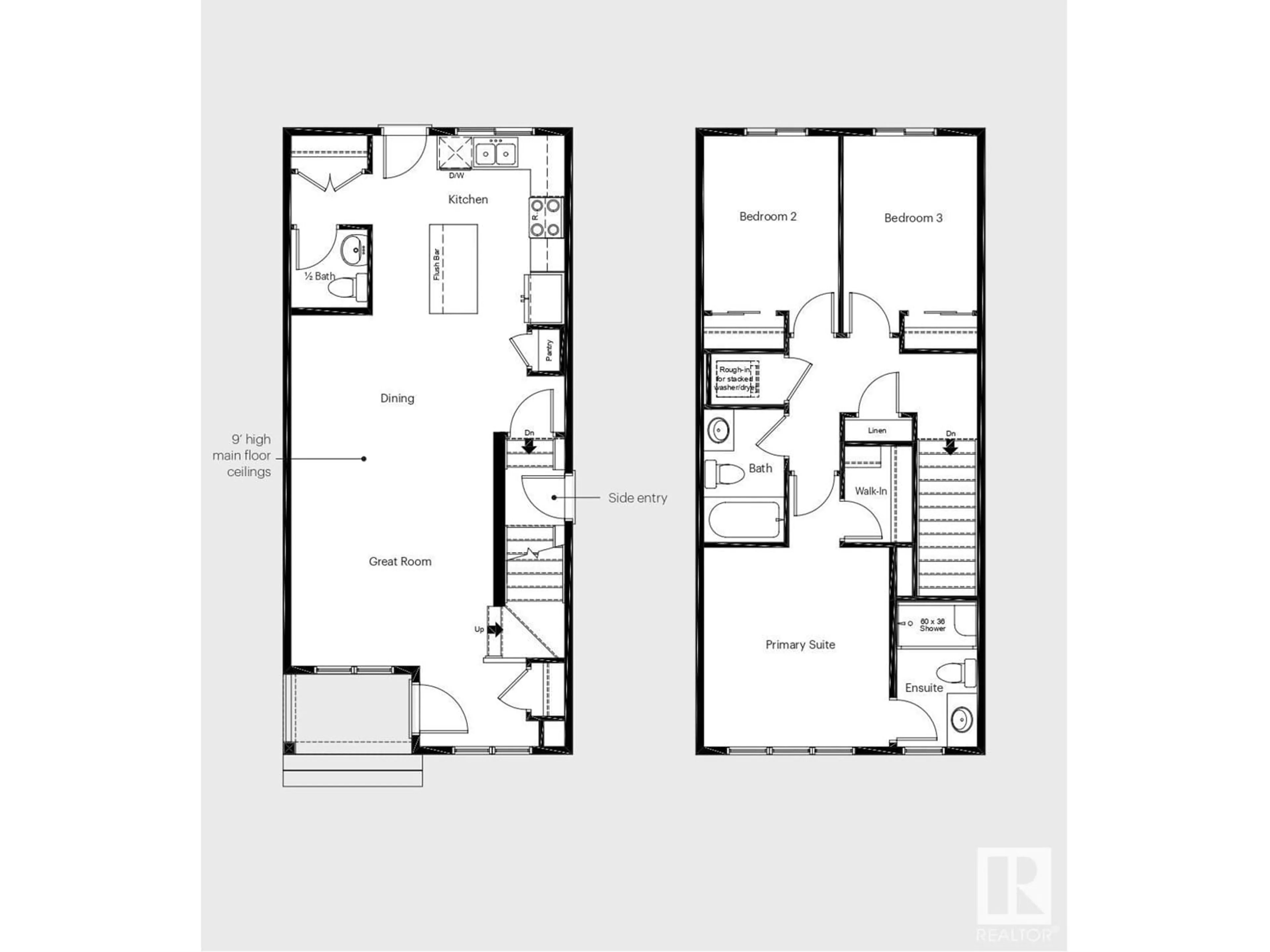 Floor plan for 6304 176 AV NW, Edmonton Alberta T5Y4E5