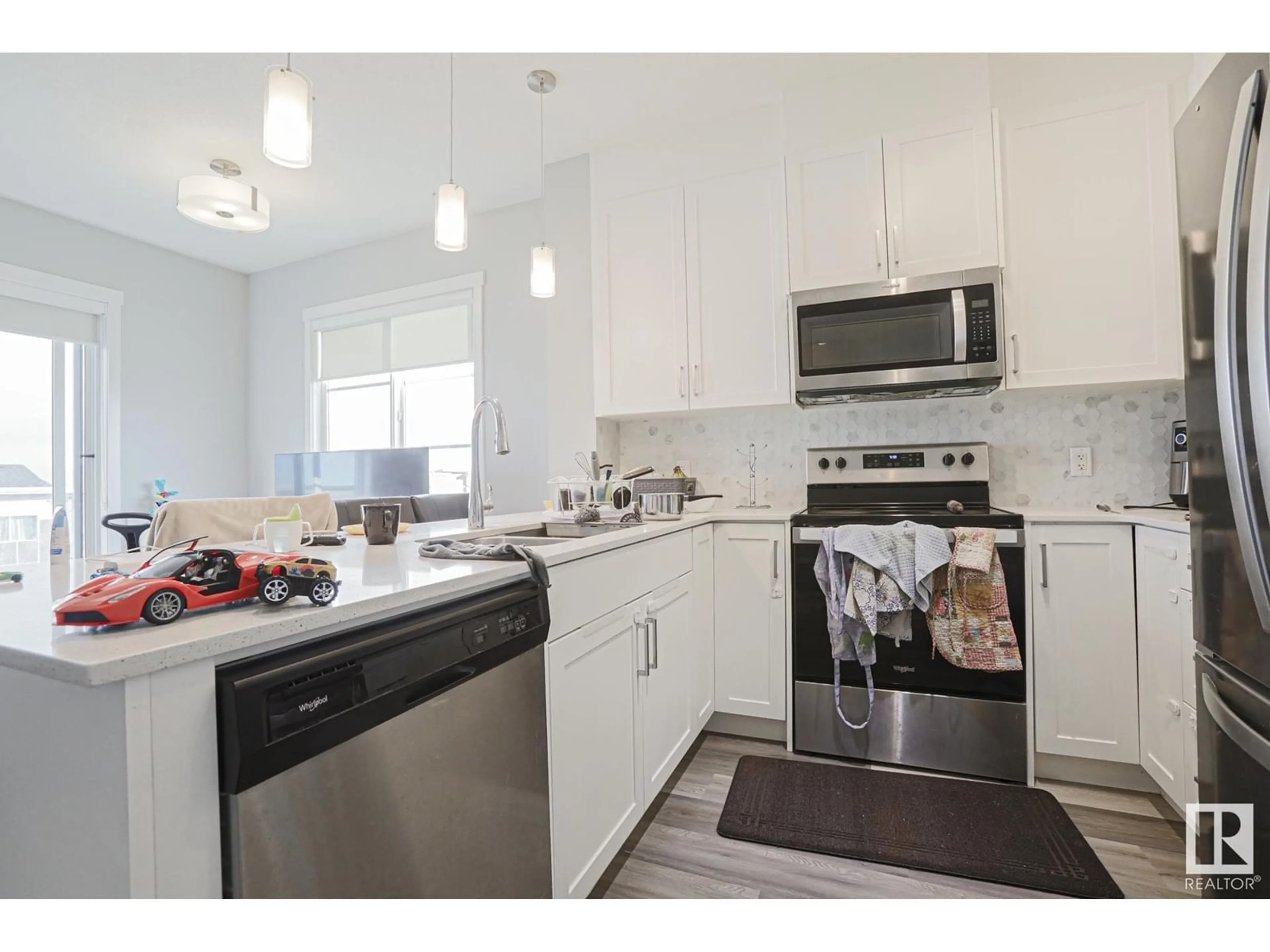 Open concept kitchen for #426 812 WELSH DR SW, Edmonton Alberta T6X1Y7