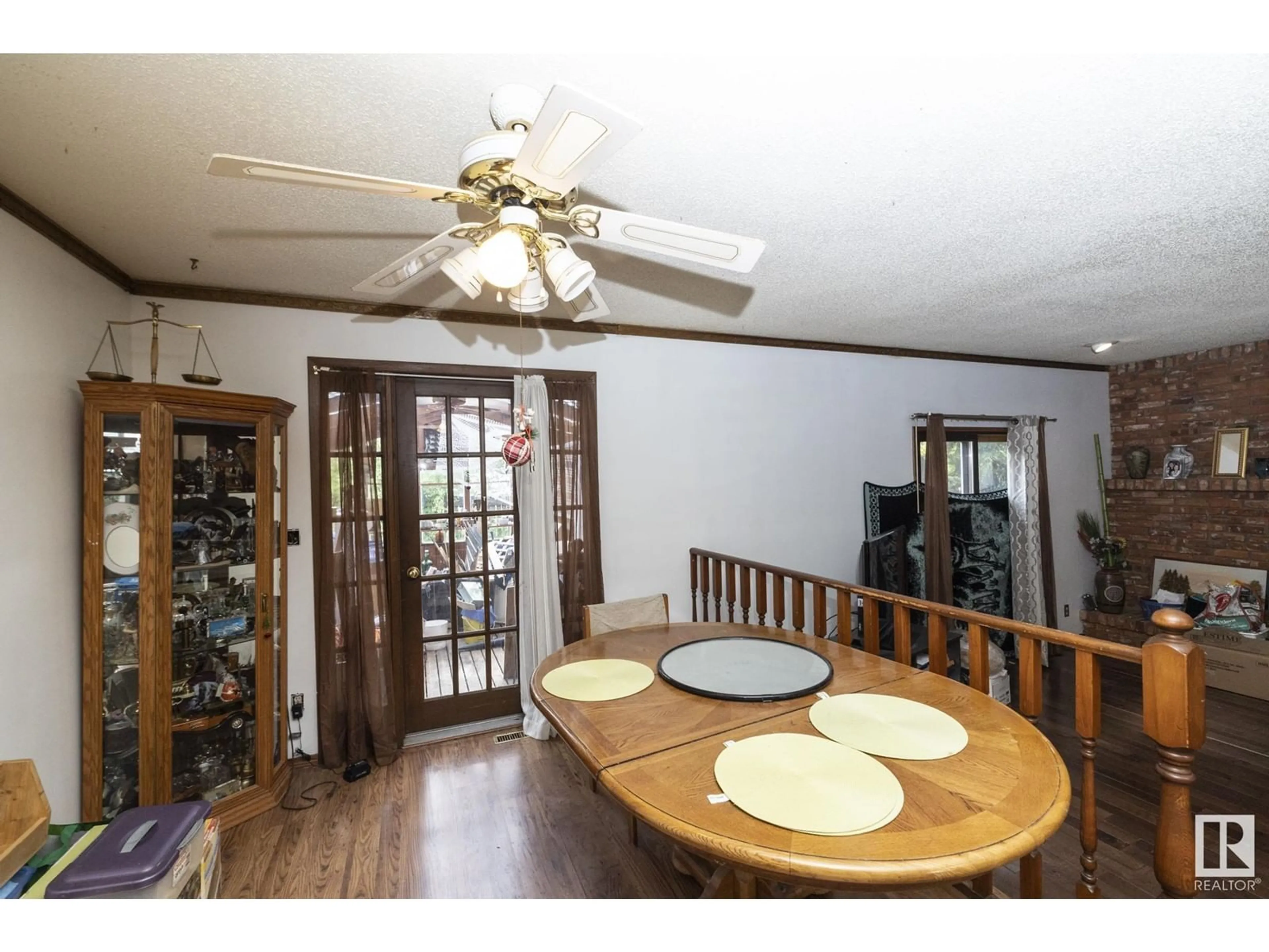 Dining room, wood floors, cottage for 57 STARKEY PL, Cardiff Alberta T8R1N3