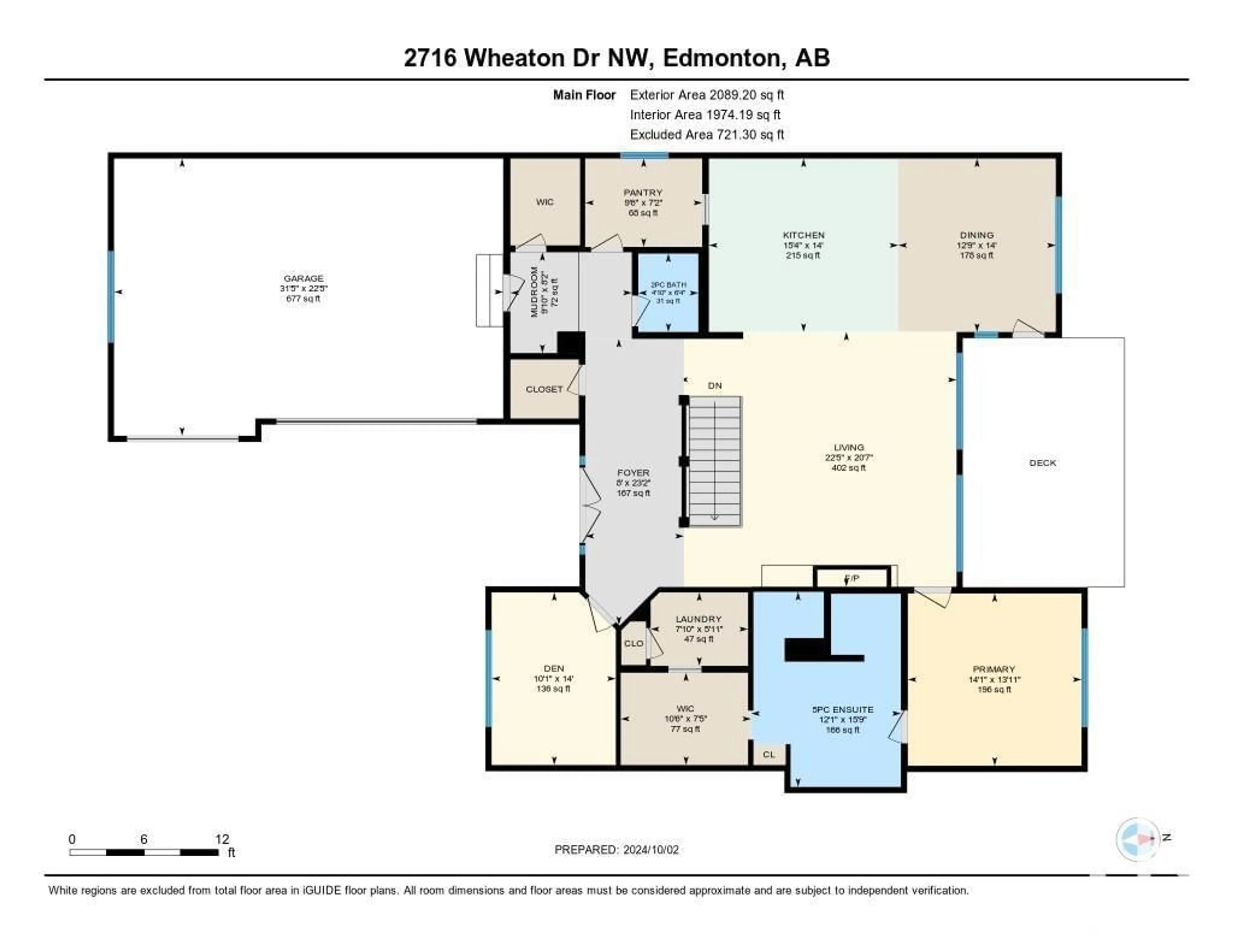 Floor plan for 2716 WHEATON DR NW, Edmonton Alberta T6W2X6